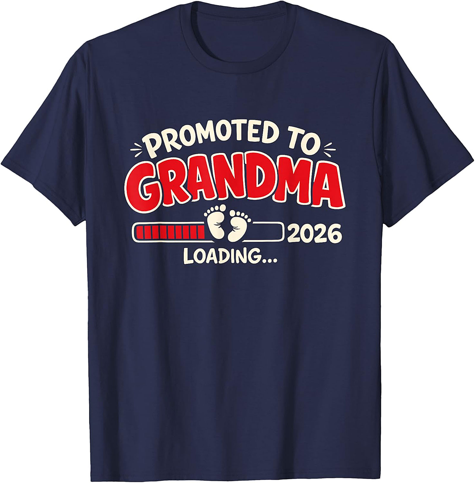 Promoted to Grandma 2026 T-Shirt | Funny Pregnancy Reveal Tee