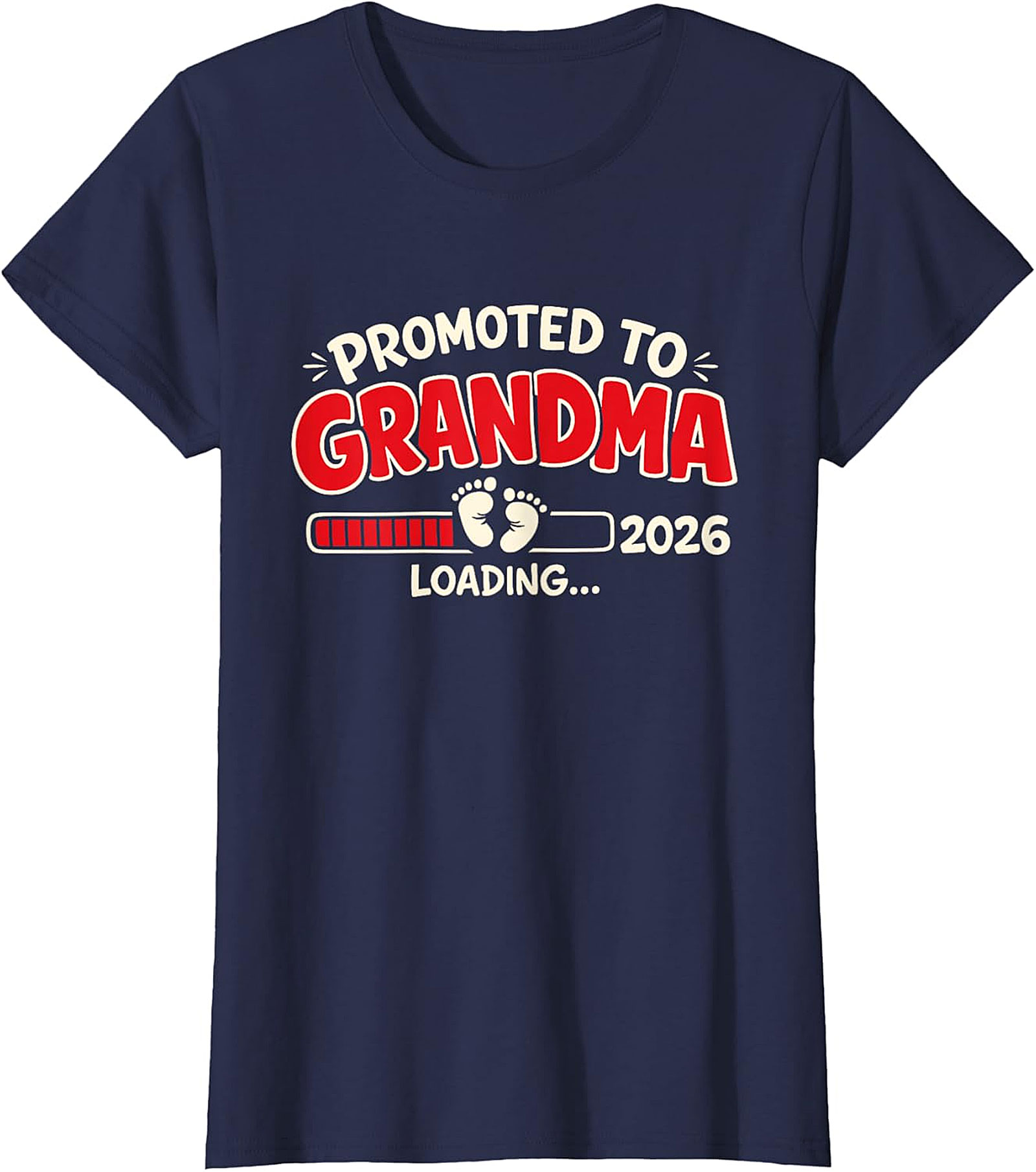 Promoted to Grandma 2026 T-Shirt | Funny Pregnancy Reveal Tee