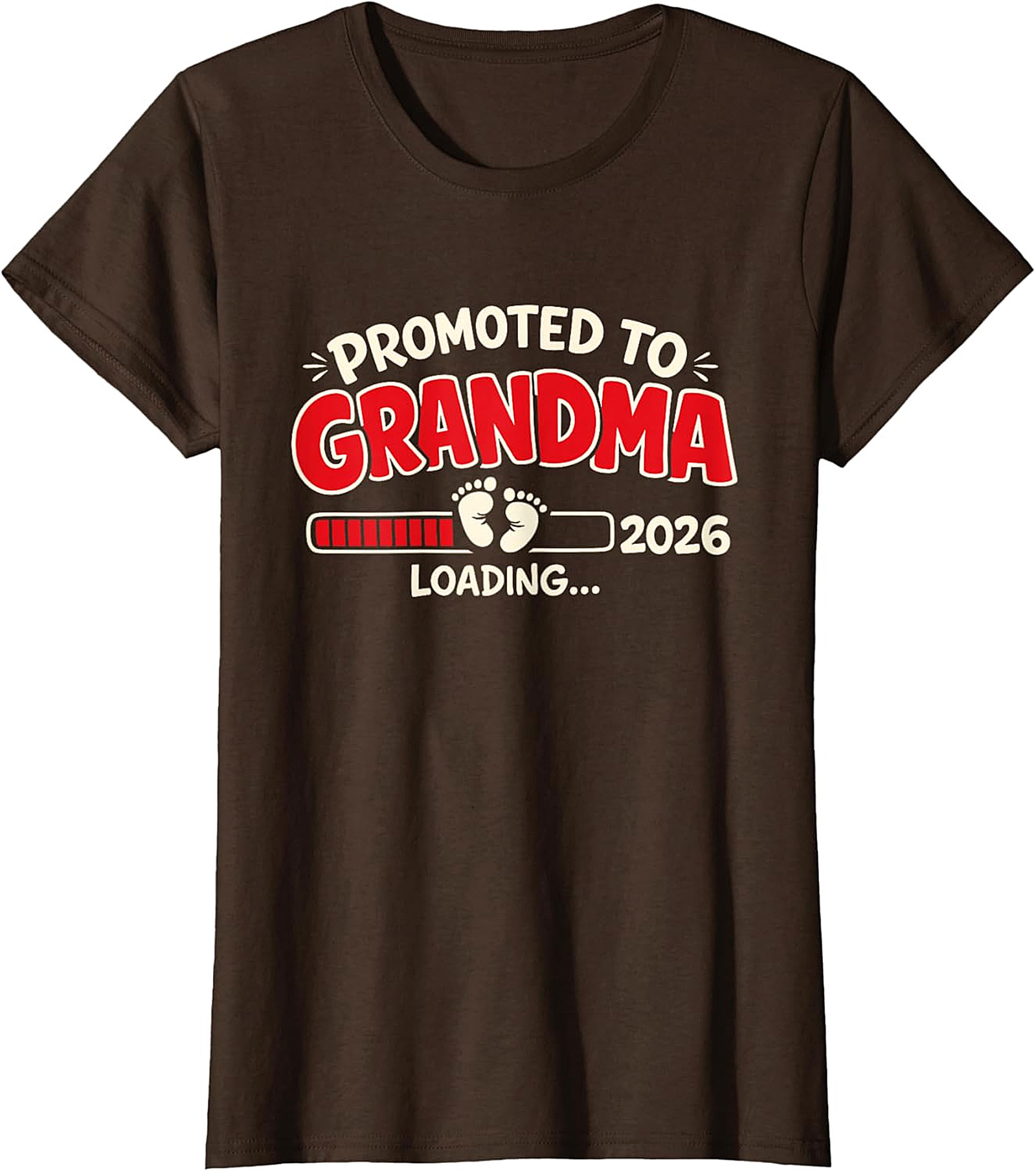 Promoted to Grandma 2026 T-Shirt | Funny Pregnancy Reveal Tee