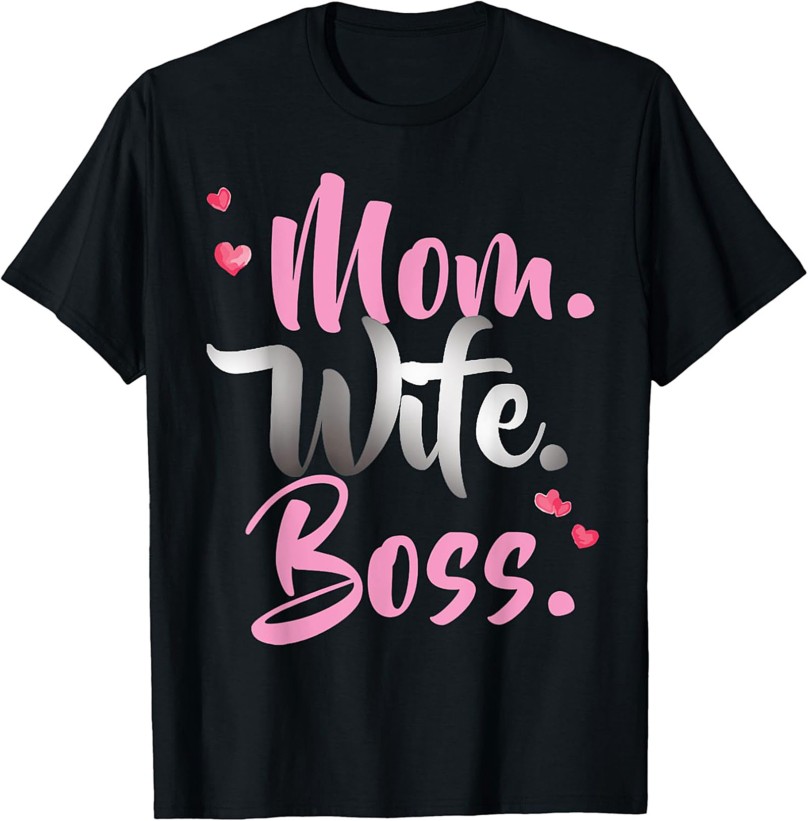 Mom Wife Boss T-Shirt | Empowering Women's Graphic Tee