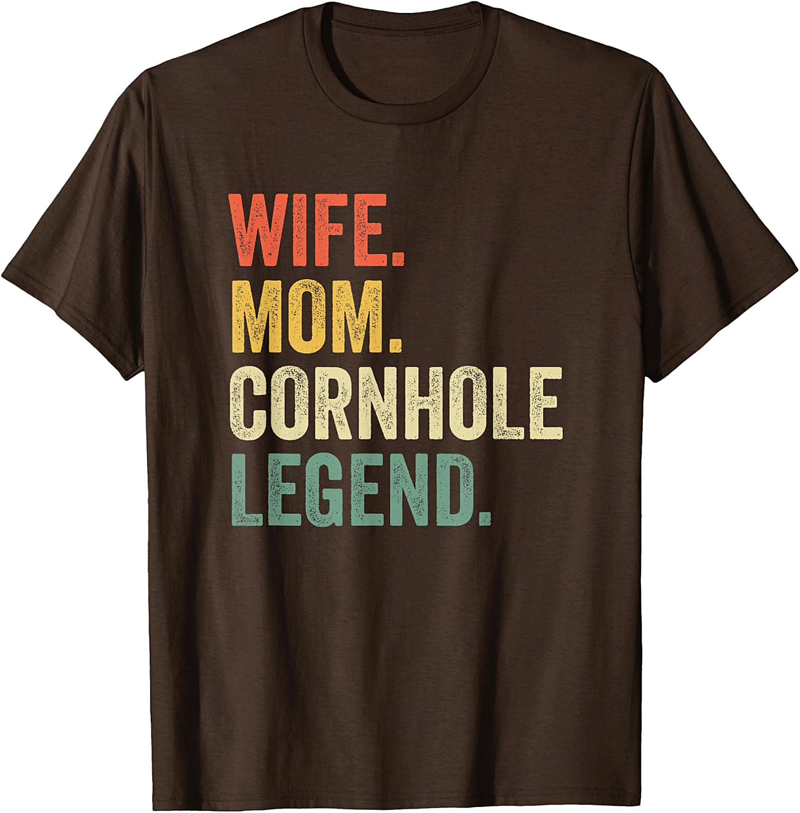 Wife Mom Cornhole Legend T-shirt | Retro Funny Graphic Tee