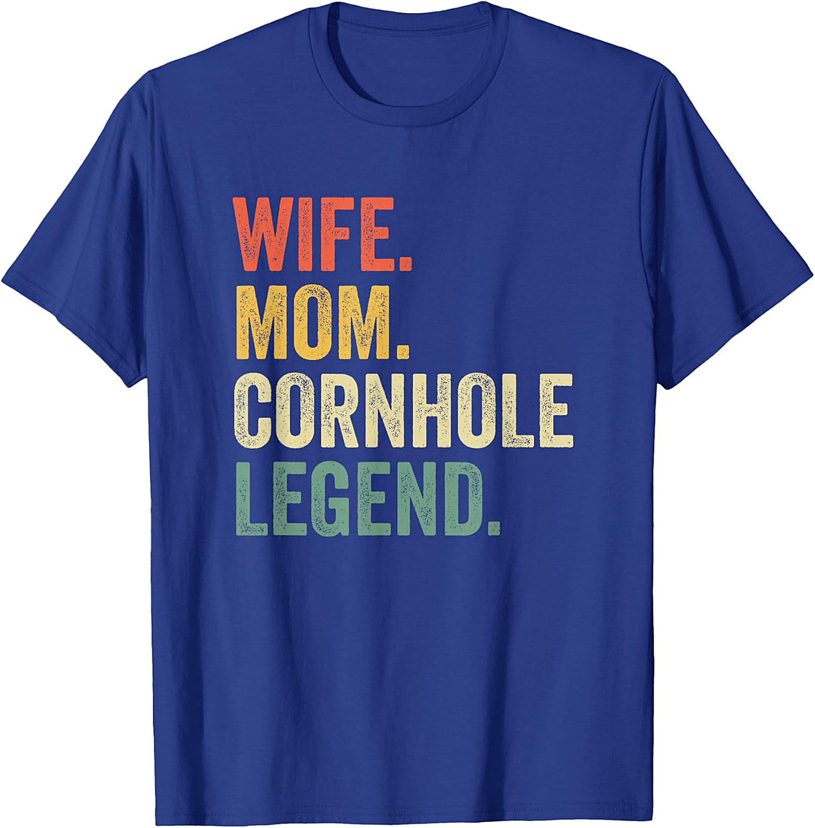 Wife Mom Cornhole Legend T-shirt | Retro Funny Graphic Tee
