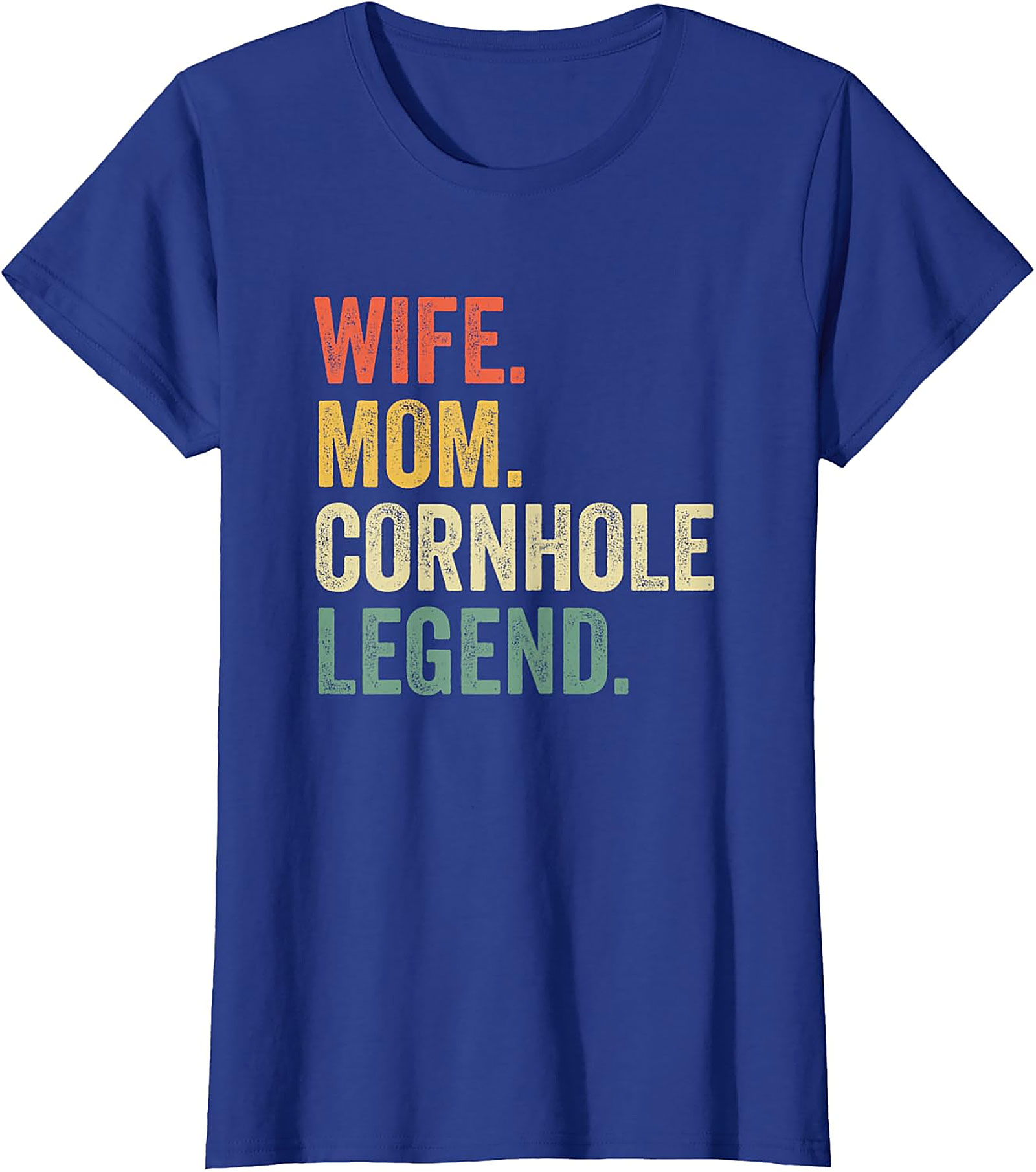 Wife Mom Cornhole Legend T-shirt | Retro Funny Graphic Tee