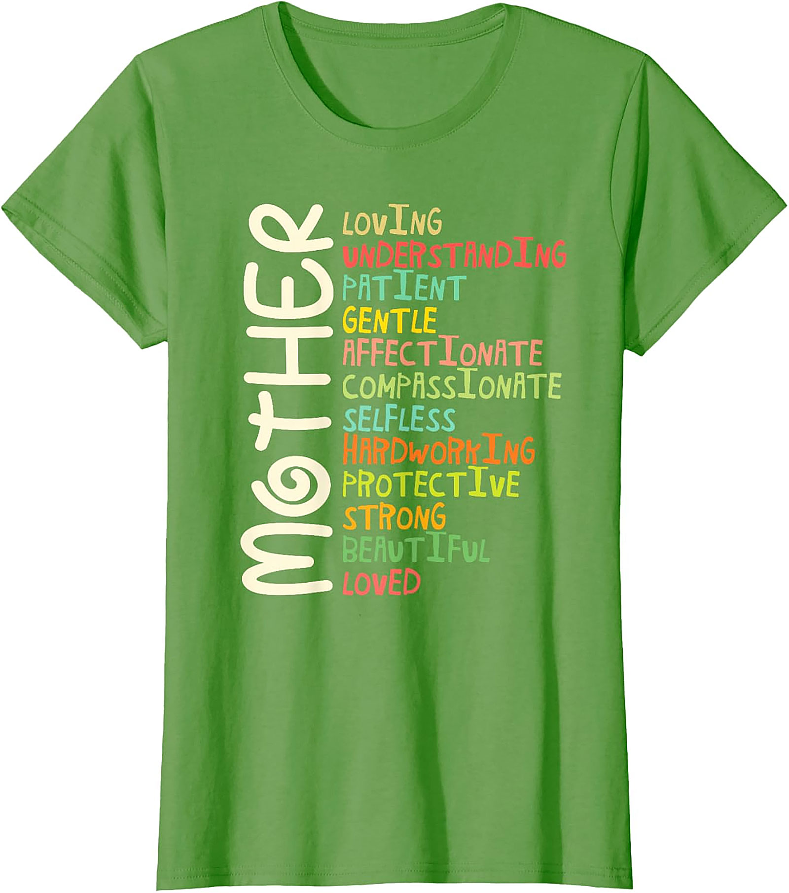 Motherhood Adjectives T-Shirt - Perfect Gift for Mom