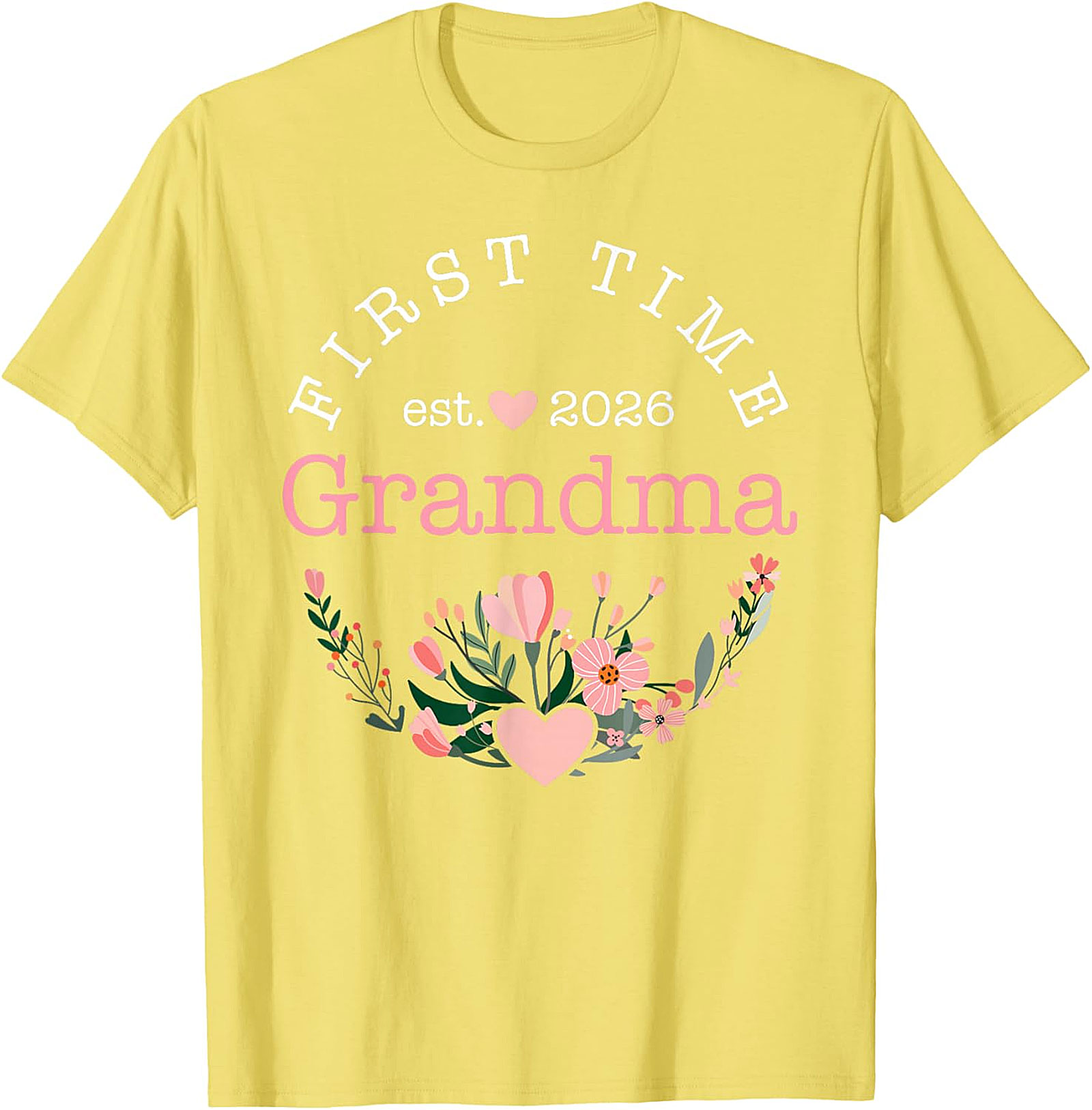 First Time Grandma Est 2026 T-Shirt | New Grandma Gift