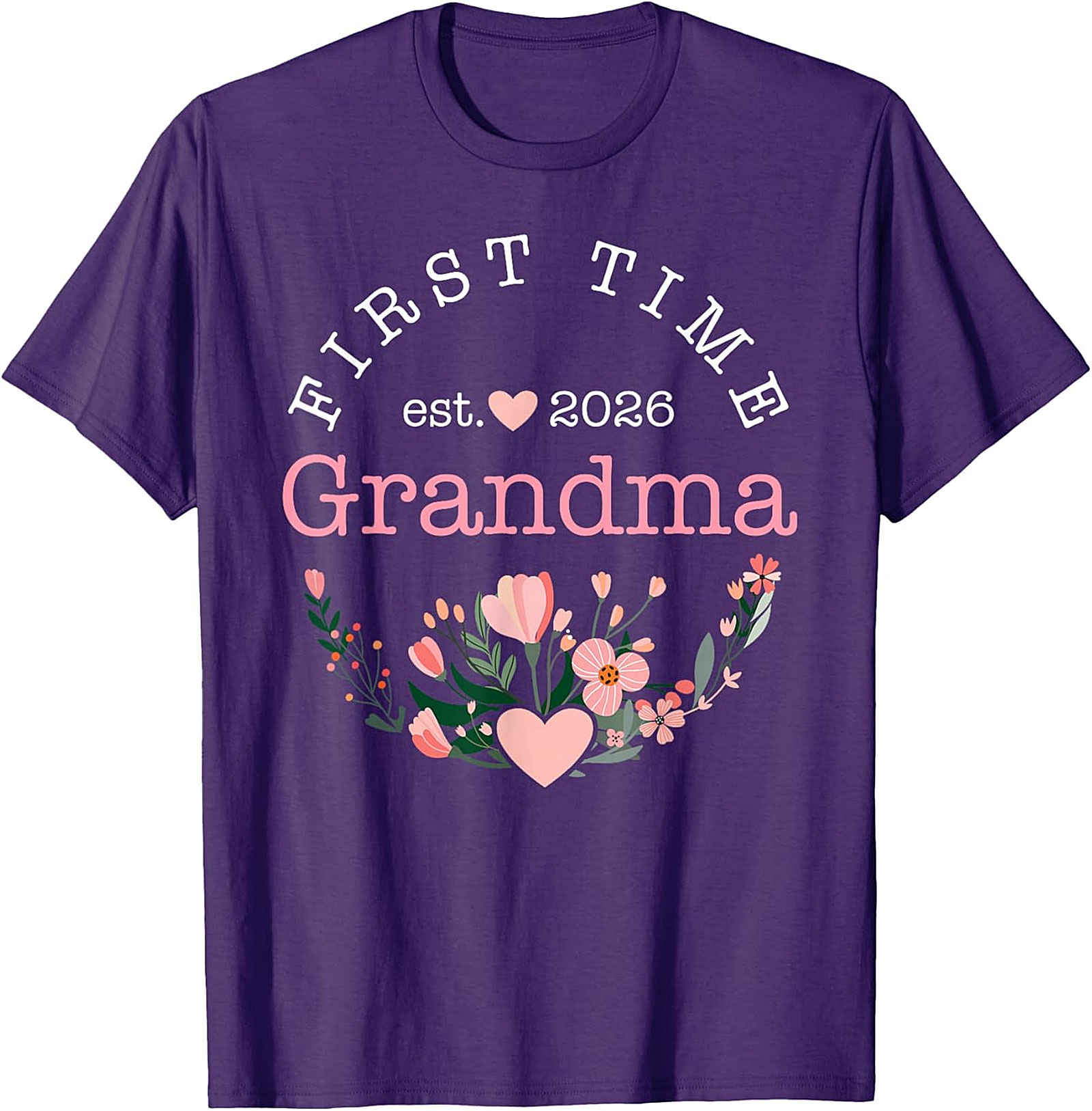 First Time Grandma Est 2026 T-Shirt | New Grandma Gift