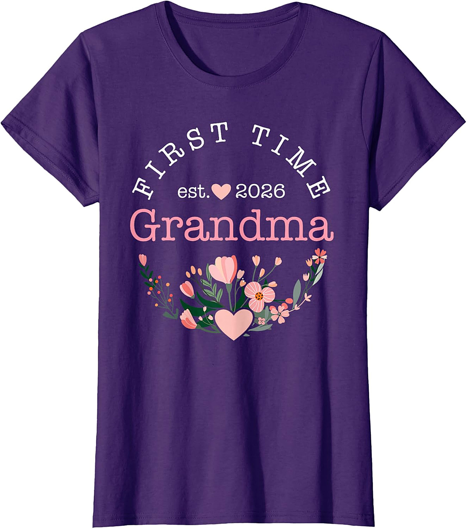 First Time Grandma Est 2026 T-Shirt | New Grandma Gift