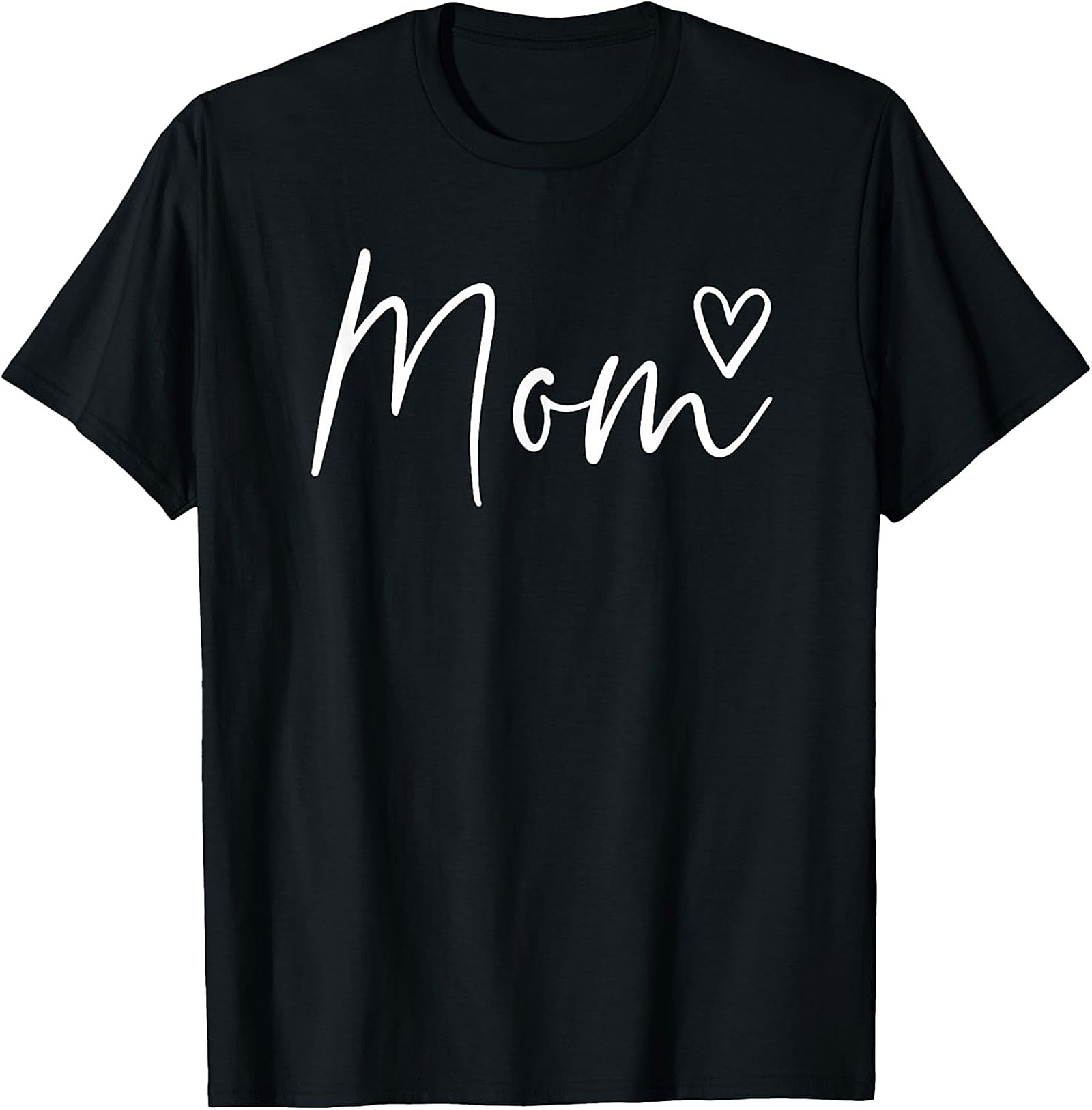 Minimalist Heart Mom T-Shirt Soft Cotton Graphic Tee
