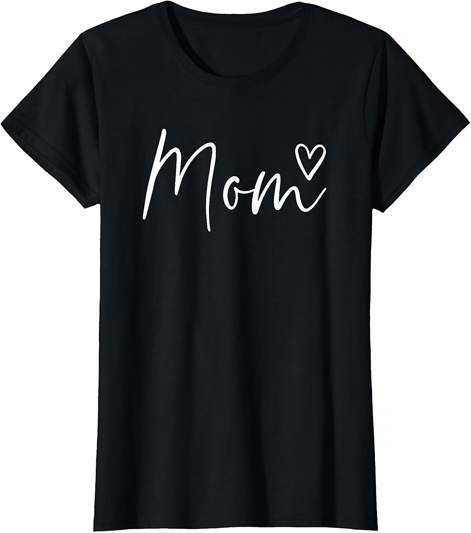 Minimalist Heart Mom T-Shirt Soft Cotton Graphic Tee