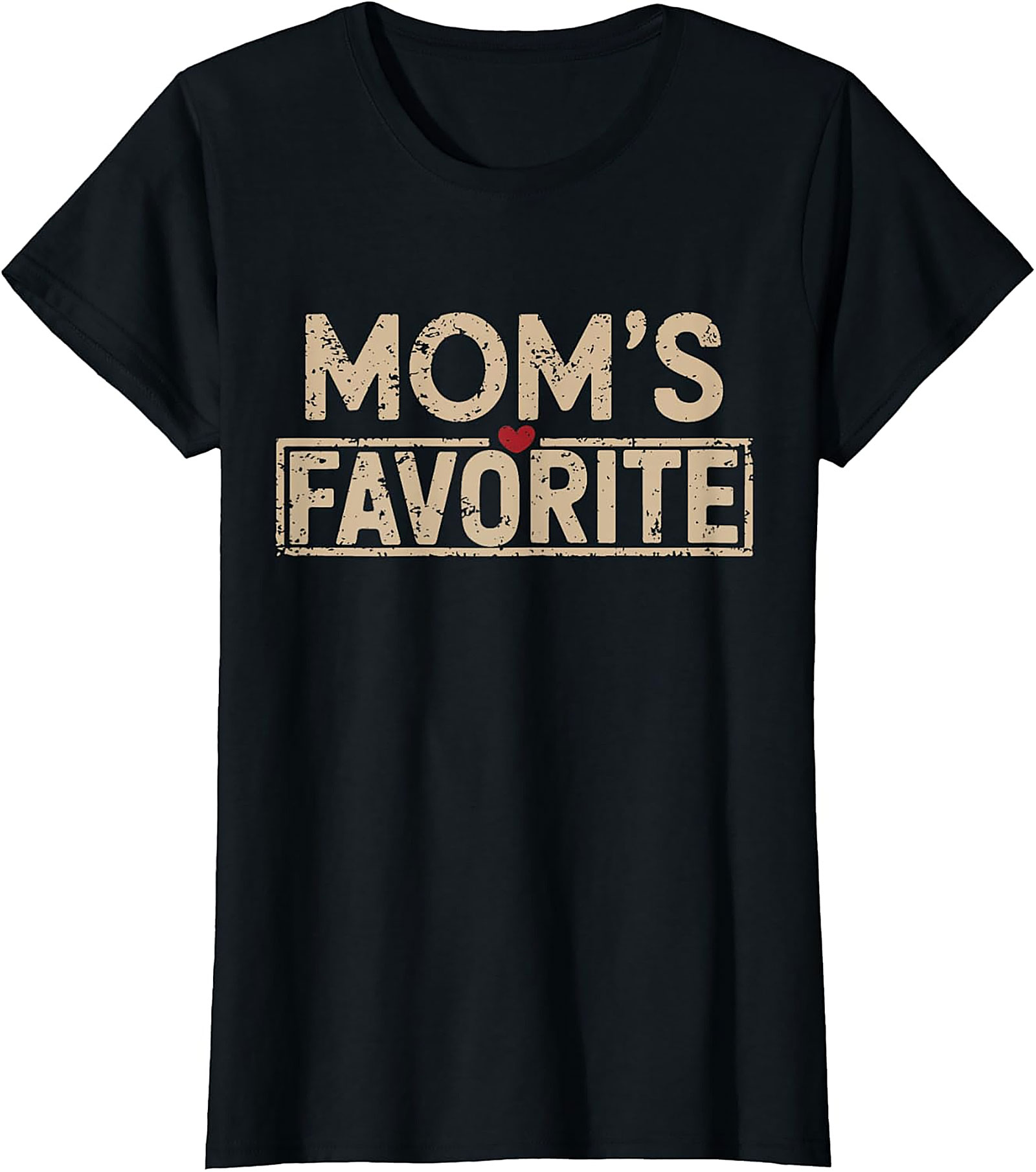 Mom's Favorite T-shirt Funny Vintage Sibling Graphic Tee