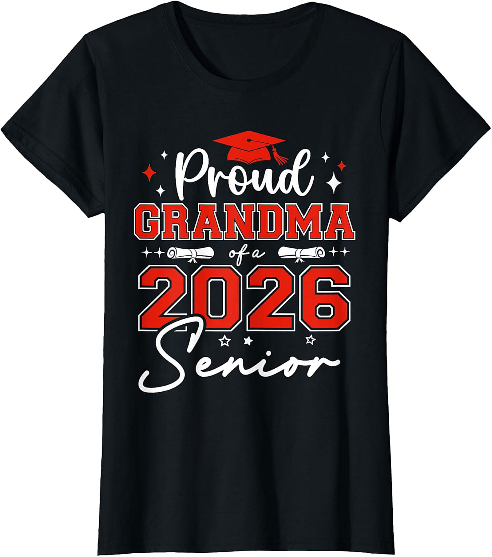 Proud Grandma of a 2026 Senior T-Shirt - Graduation Tee