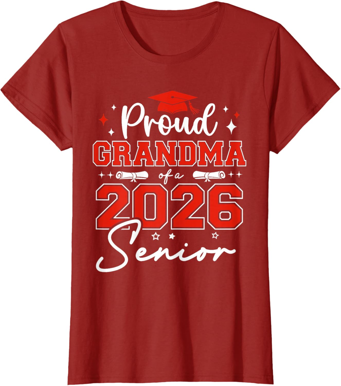 Proud Grandma of a 2026 Senior T-Shirt - Graduation Tee