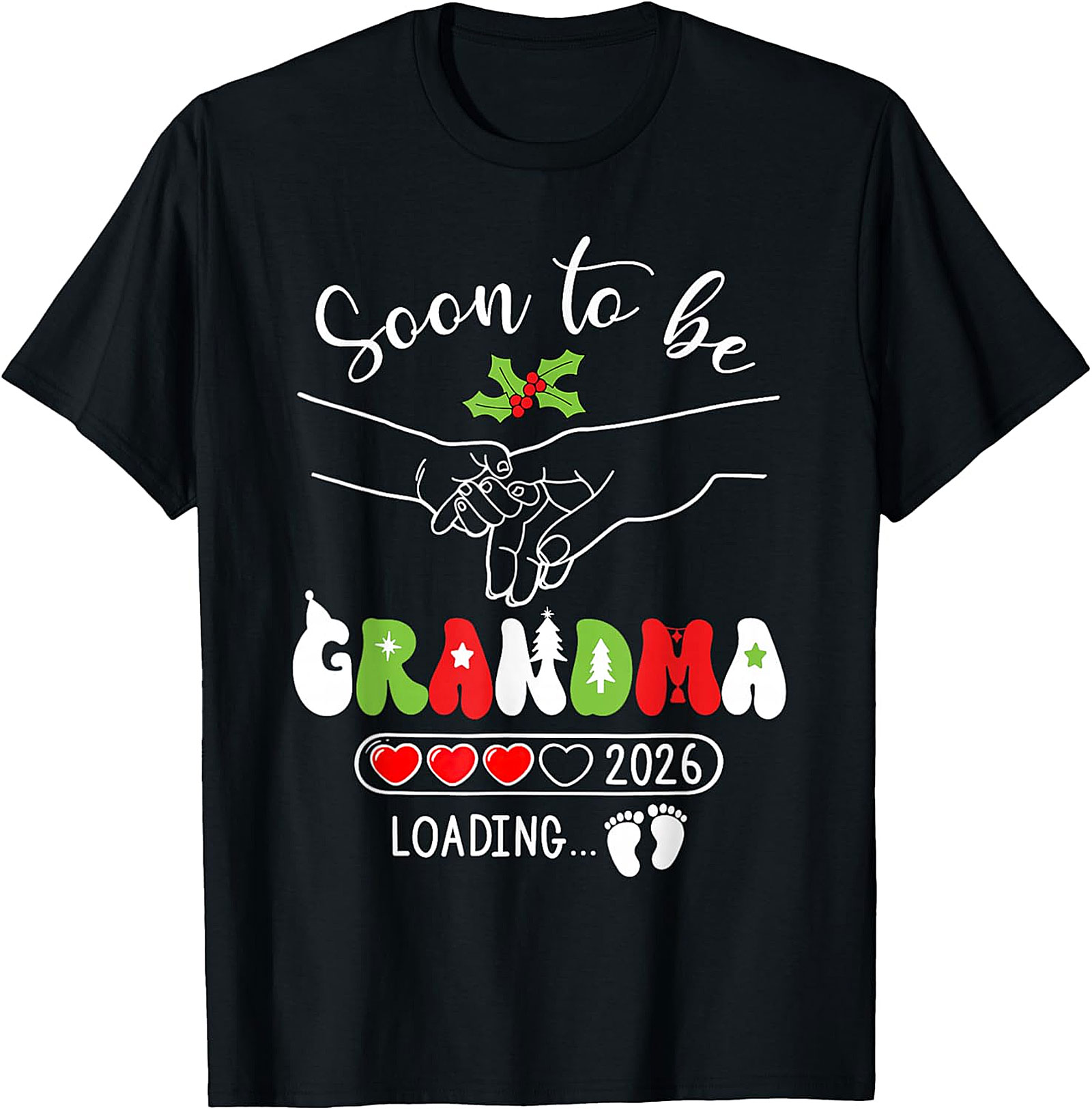 Soon to be Grandma 2026 T-Shirt | Christmas Reveal Tee