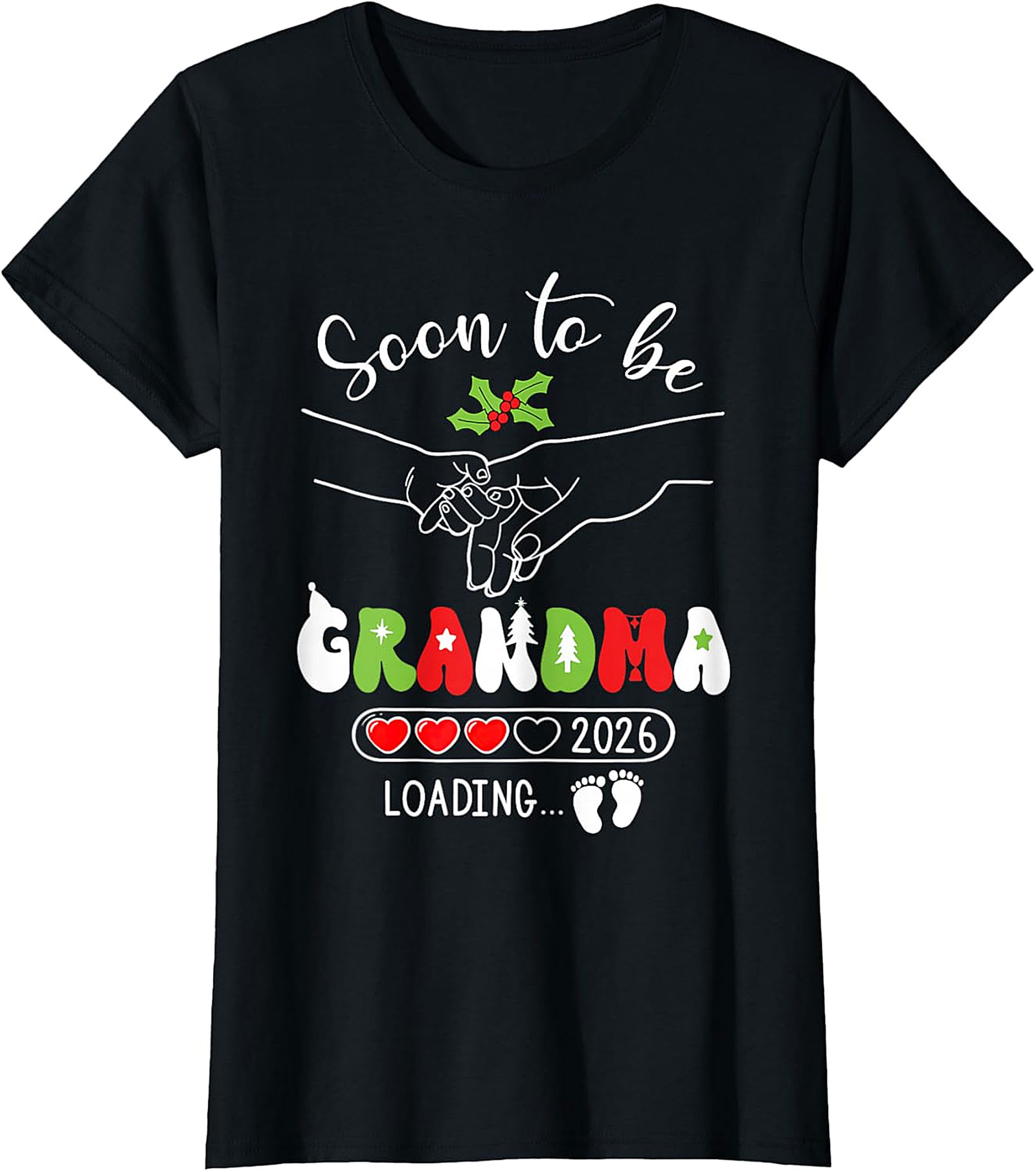  Soon to be Grandma 2026 T-Shirt | Christmas Reveal Tee