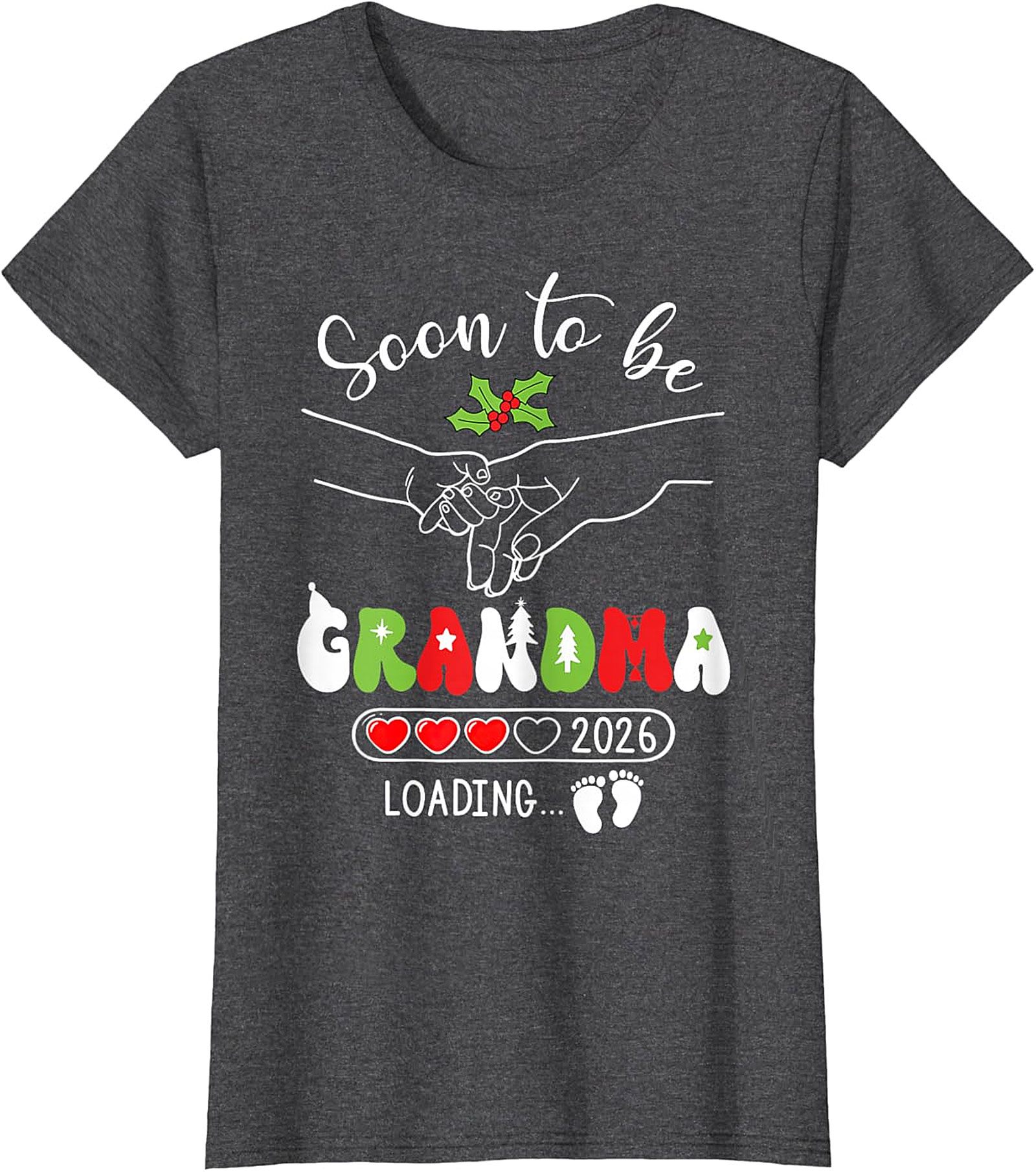  Soon to be Grandma 2026 T-Shirt | Christmas Reveal Tee