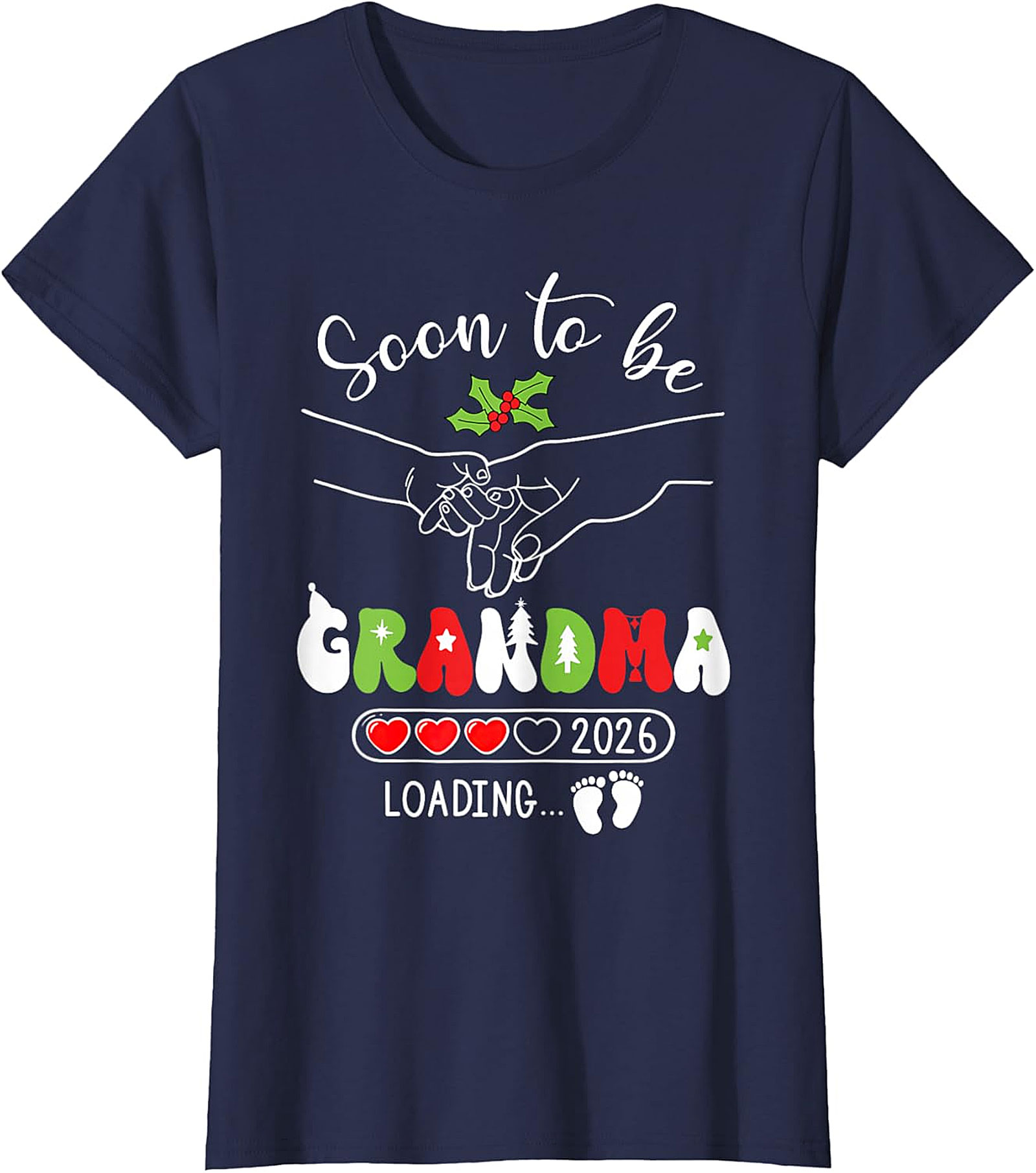  Soon to be Grandma 2026 T-Shirt | Christmas Reveal Tee