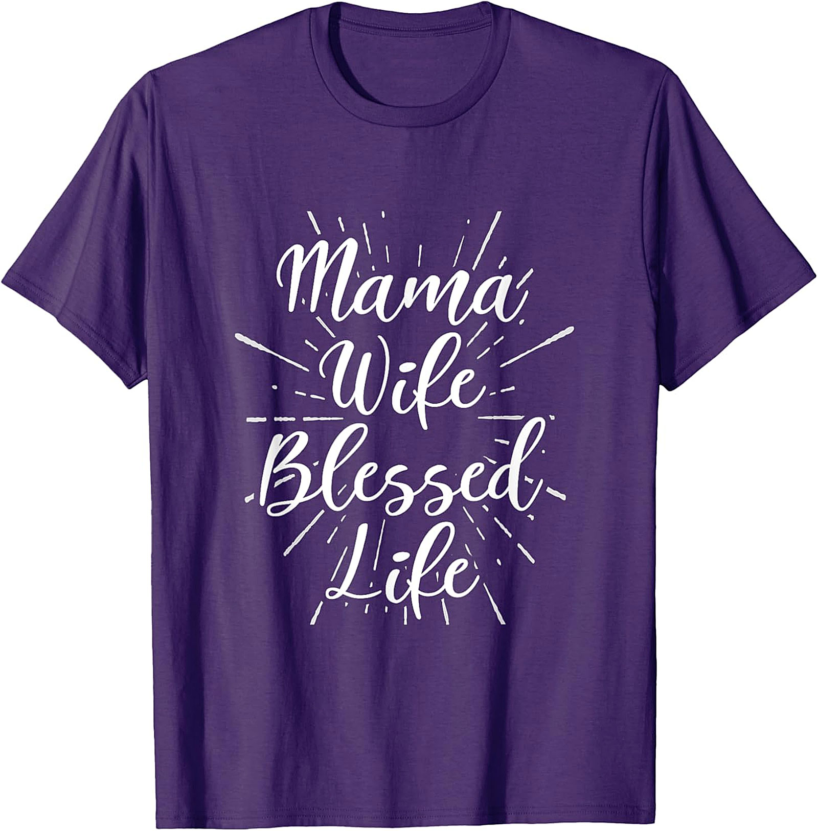 Mama Wife Blessed Life T-shirt | Soft Cotton Graphic Tee