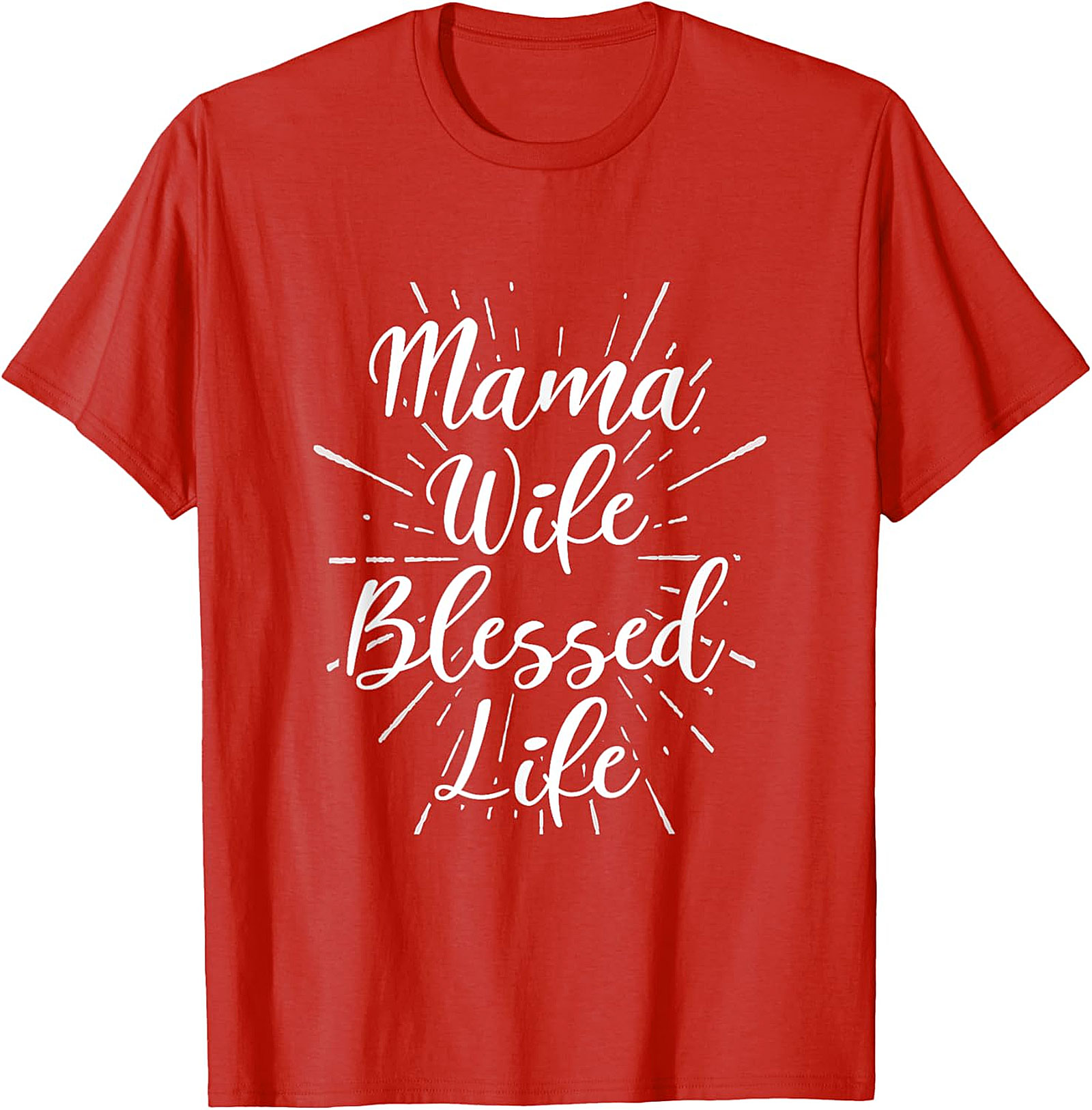 Mama Wife Blessed Life T-shirt | Soft Cotton Graphic Tee