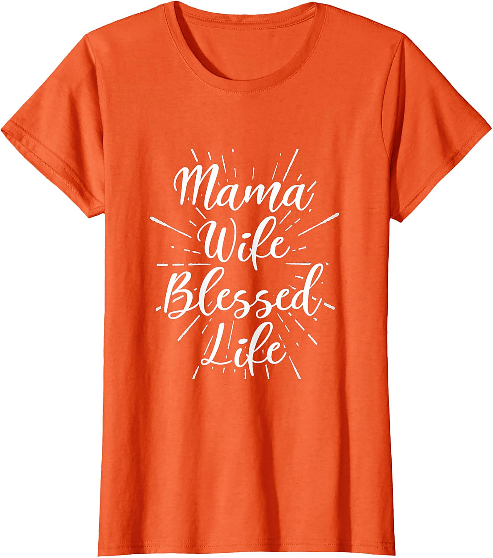Mama Wife Blessed Life T-shirt | Soft Cotton Graphic Tee
