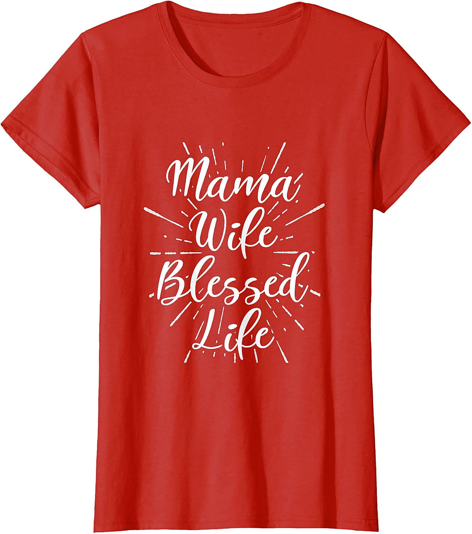 Mama Wife Blessed Life T-shirt | Soft Cotton Graphic Tee