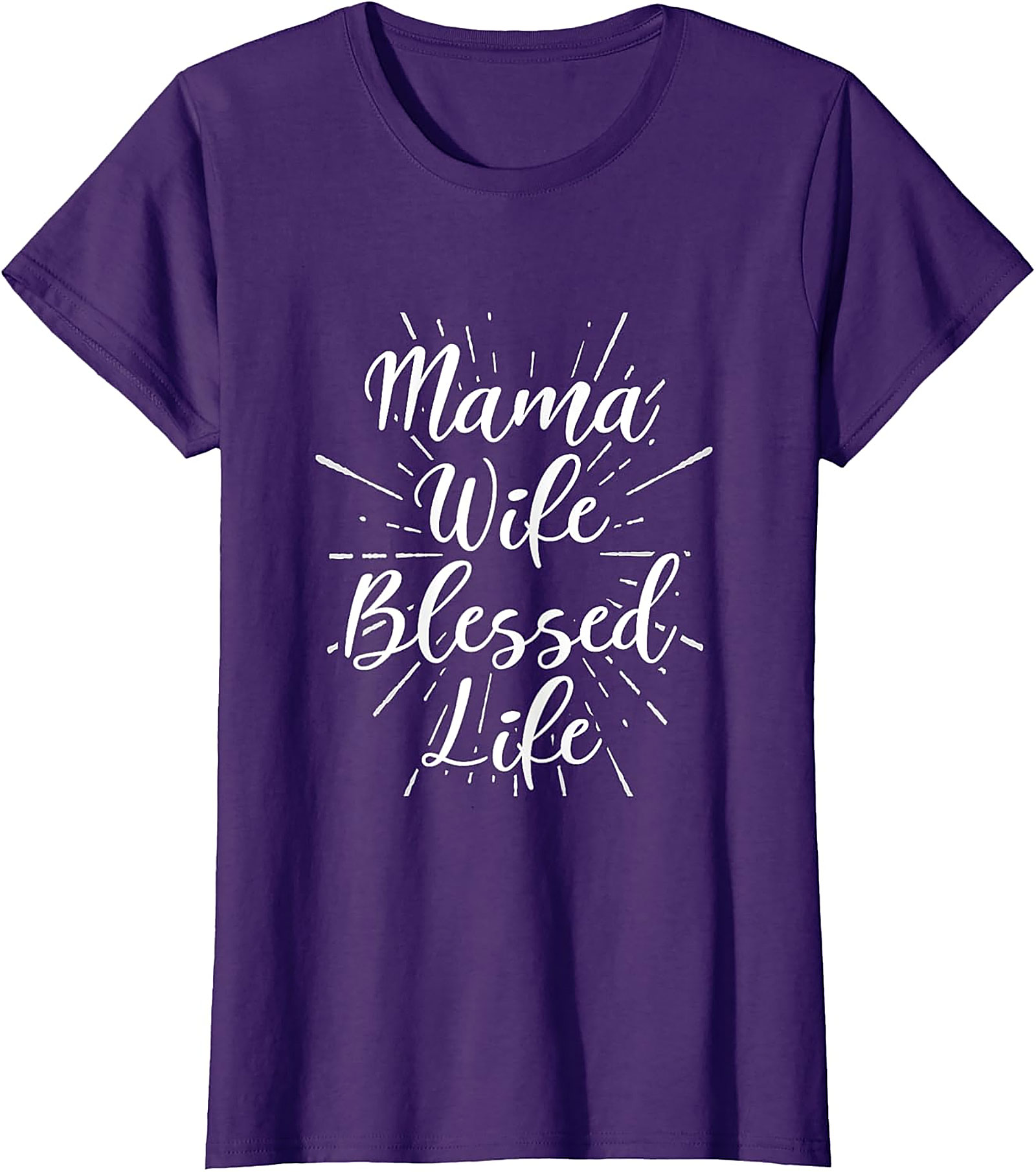 Mama Wife Blessed Life T-shirt | Soft Cotton Graphic Tee