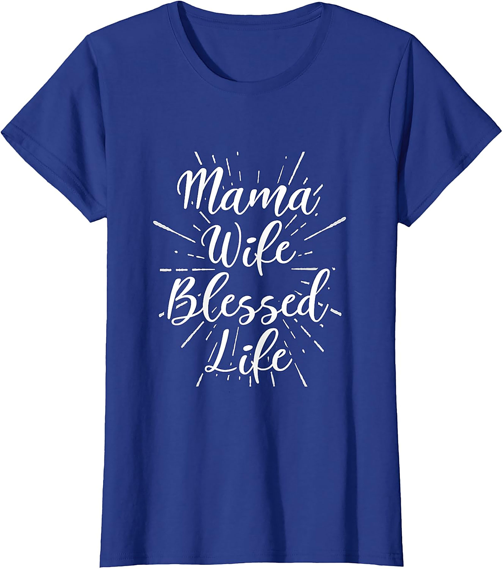 Mama Wife Blessed Life T-shirt | Soft Cotton Graphic Tee