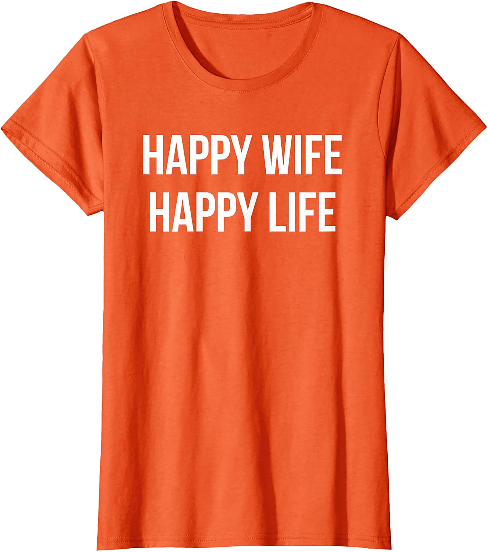 Happy Wife Happy Life T-Shirt | Funny Marriage Graphic Tee