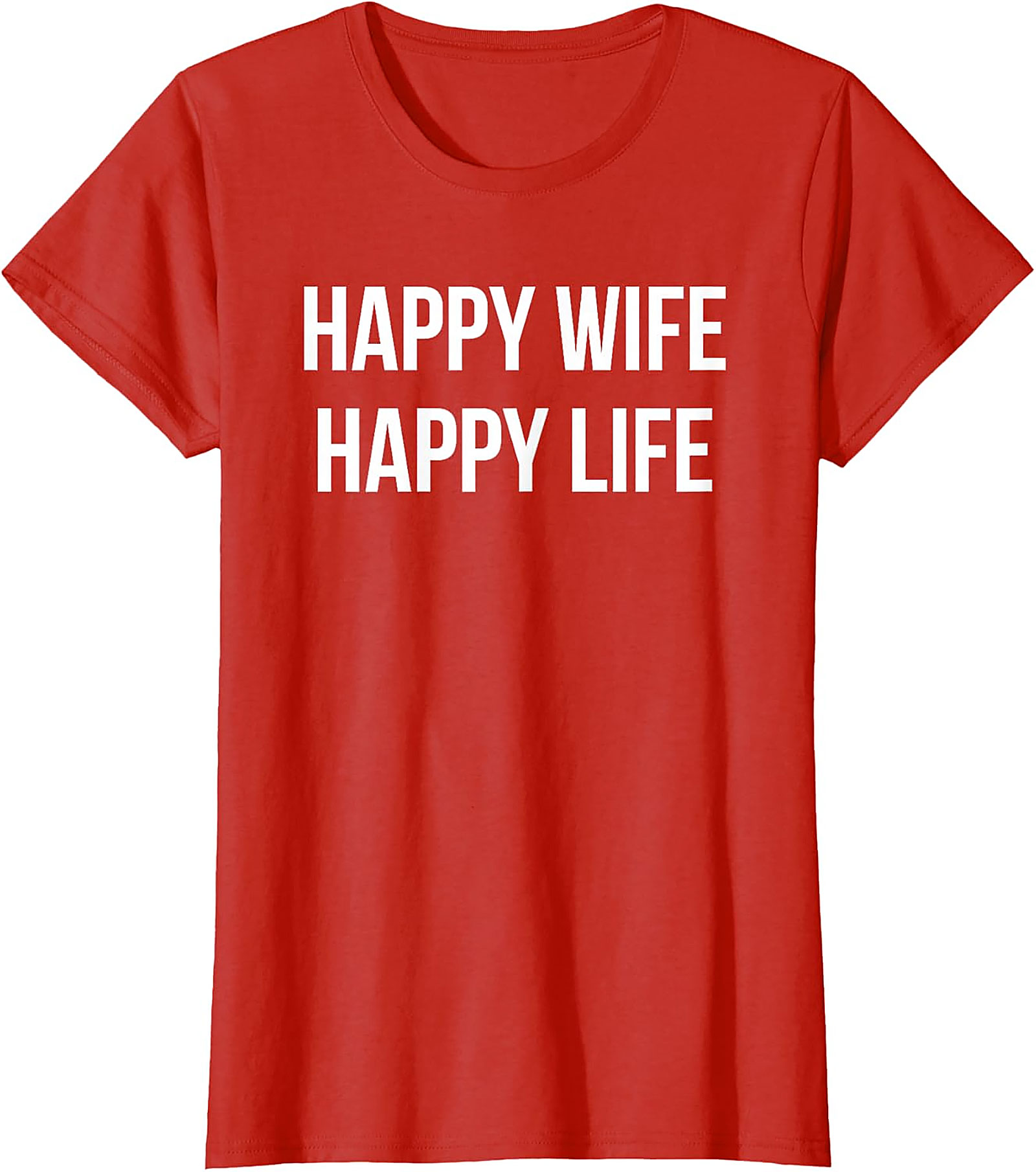 Happy Wife Happy Life T-Shirt | Funny Marriage Graphic Tee