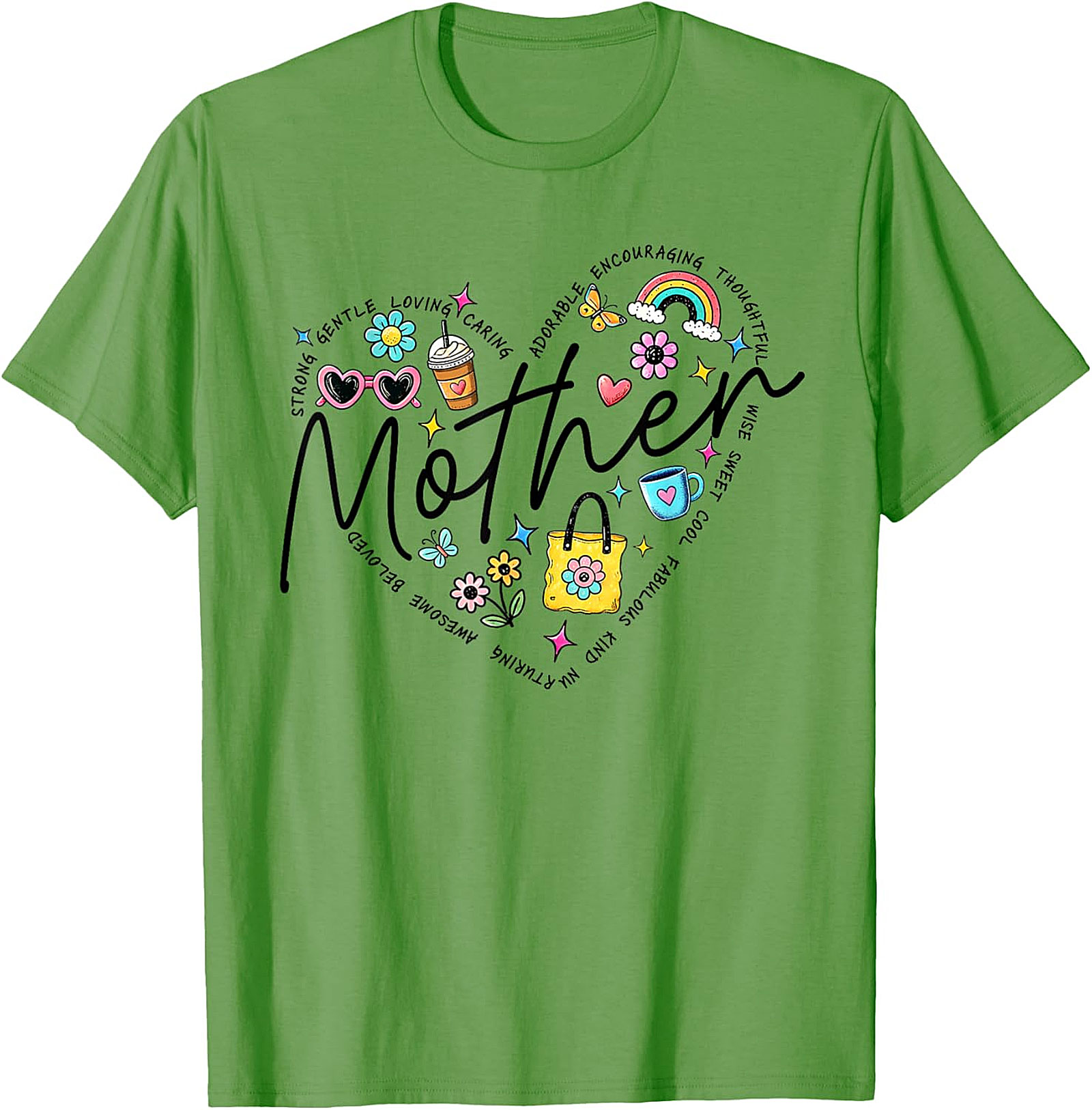  Motherhood Heart Graphic Tee Soft Cotton Unisex Shirt