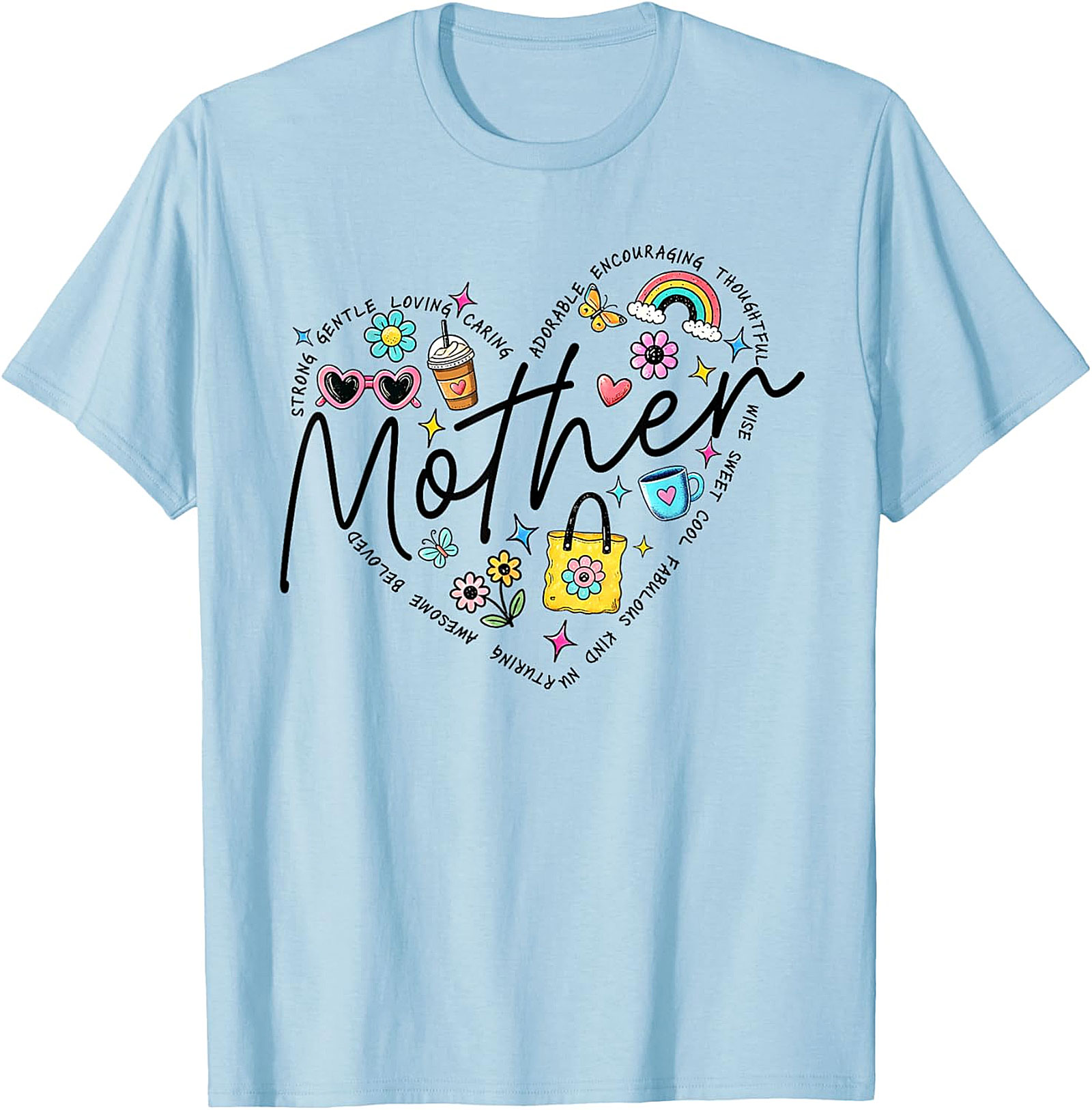  Motherhood Heart Graphic Tee Soft Cotton Unisex Shirt