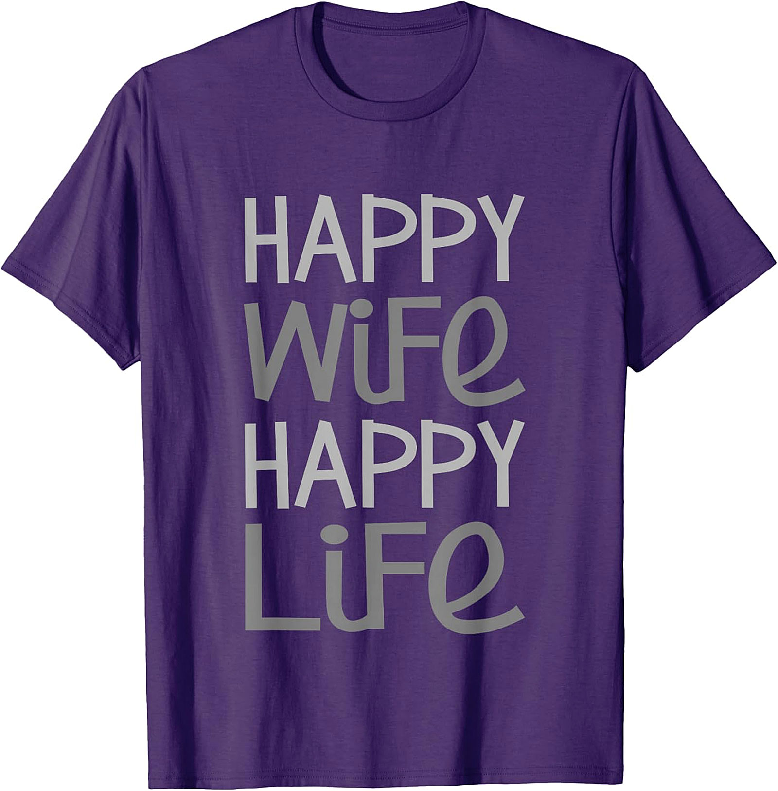 Happy Wife Happy Life T-shirt | Funny Husband Graphic Tee