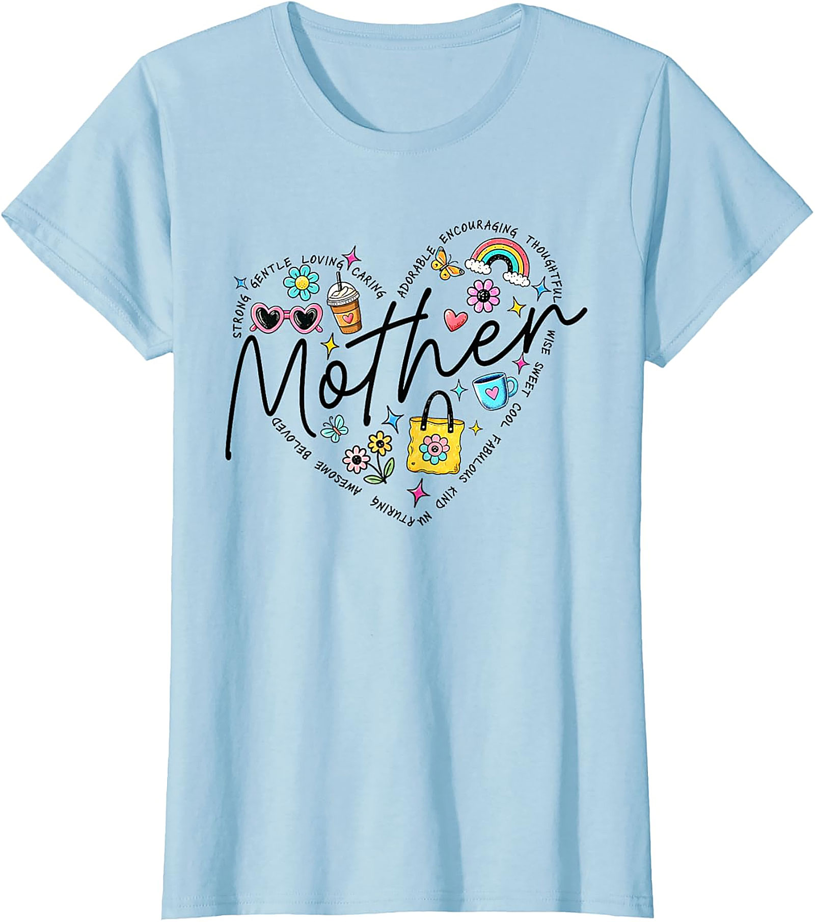  Motherhood Heart Graphic Tee Soft Cotton Unisex Shirt