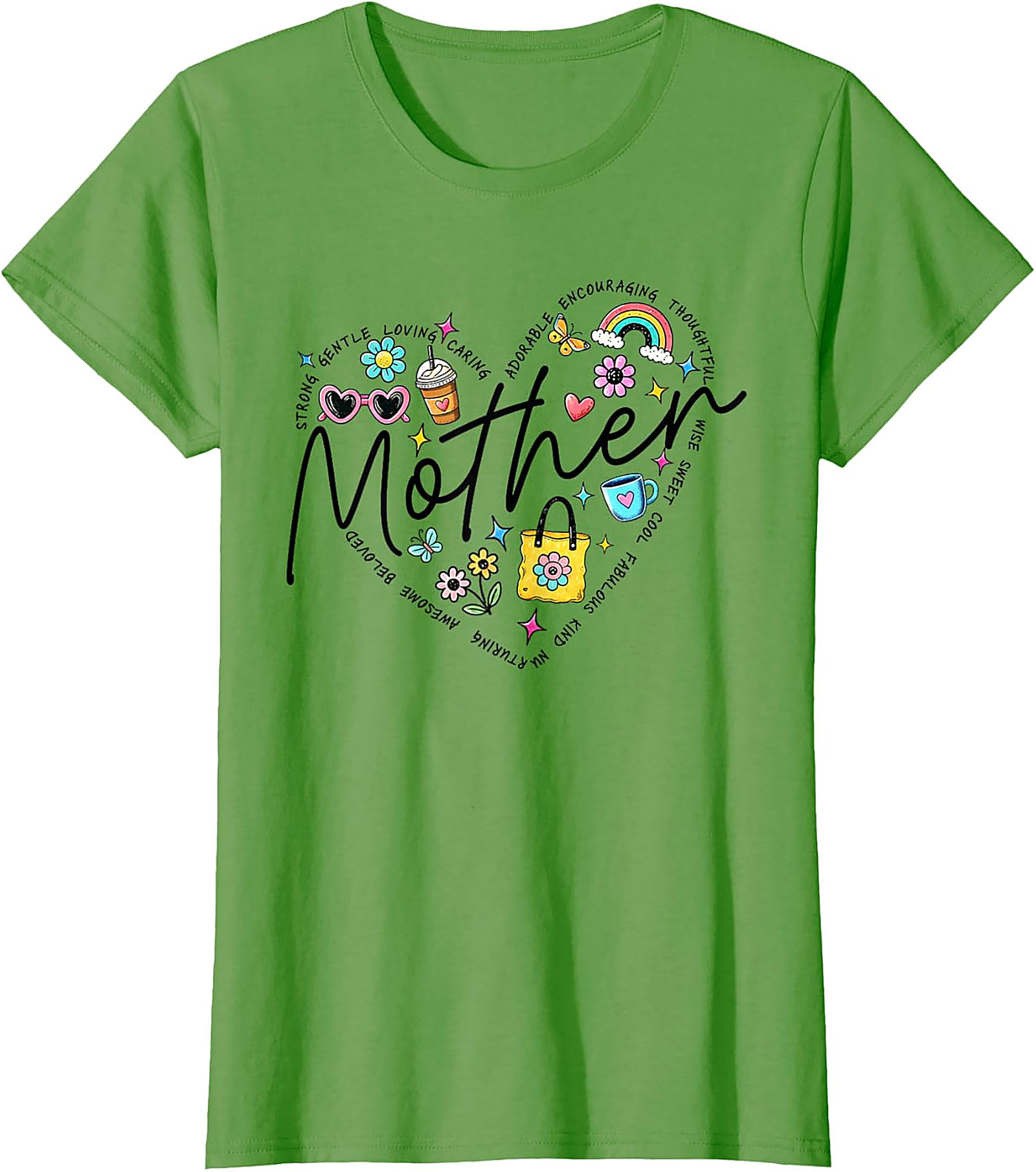 Motherhood Heart Graphic Tee Soft Cotton Unisex Shirt
