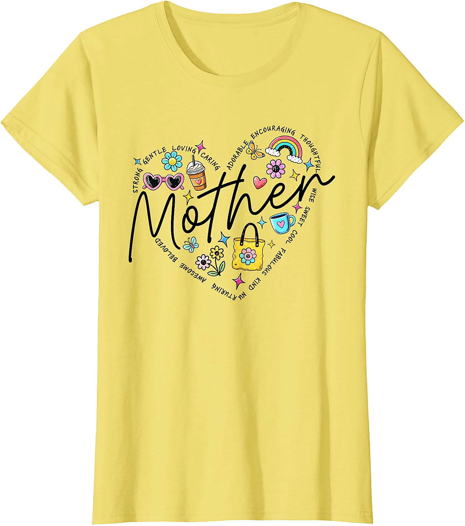  Motherhood Heart Graphic Tee Soft Cotton Unisex Shirt