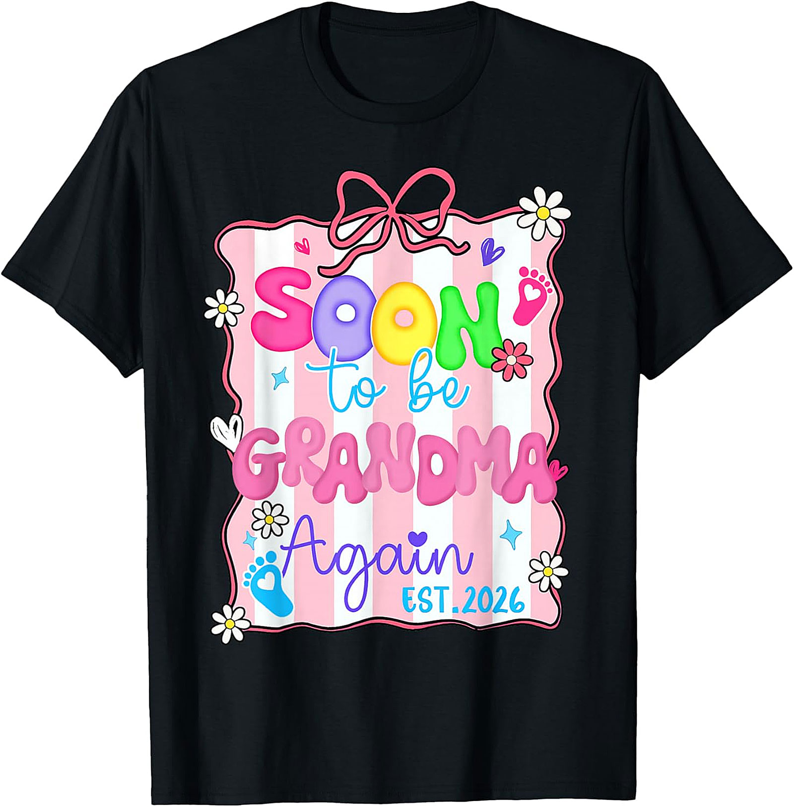 Soon to be Grandma Again 2026 T-Shirt | Cute Reveal Tee