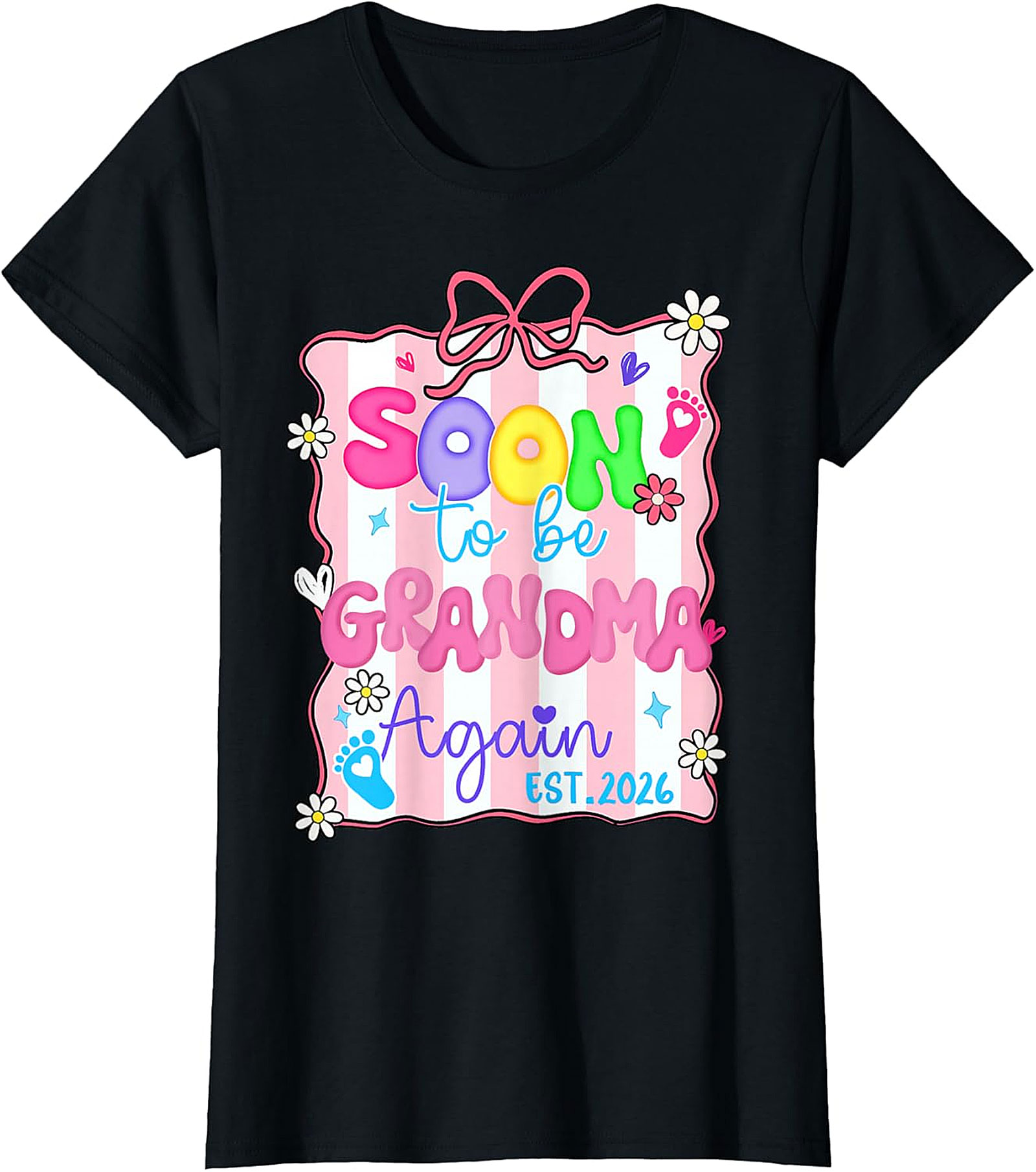  Soon to be Grandma Again 2026 T-Shirt | Cute Reveal Tee