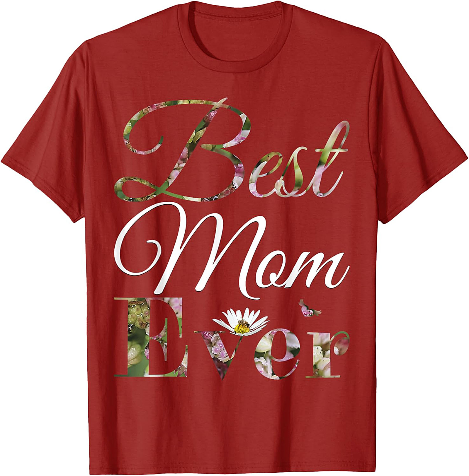  Best Mom Ever Floral T-shirt Soft Cotton Mother's Day Gift