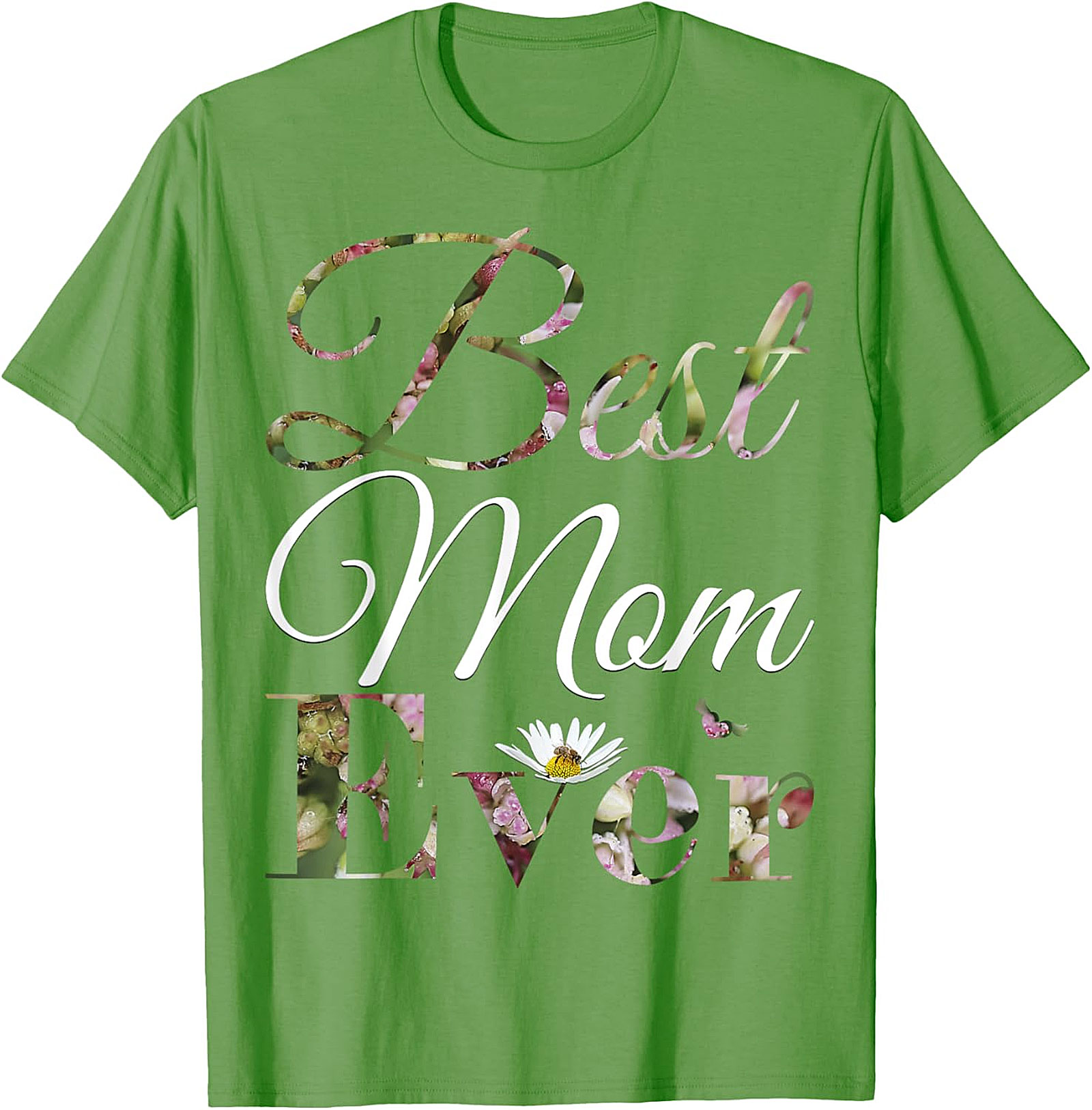  Best Mom Ever Floral T-shirt Soft Cotton Mother's Day Gift