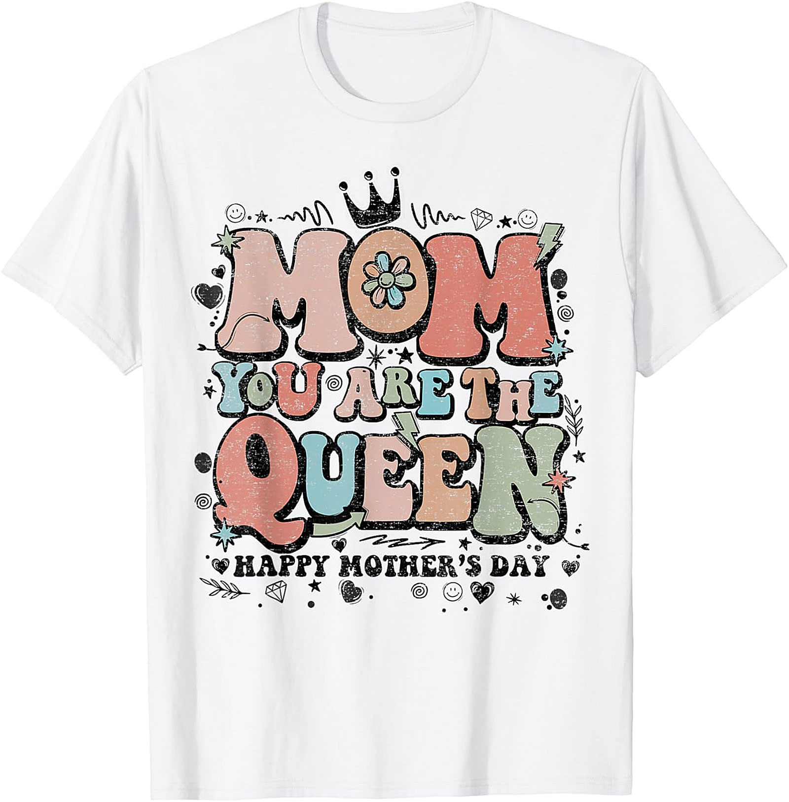 Retro Mom You Are The Queen Mother's Day T-Shirt Soft Gift