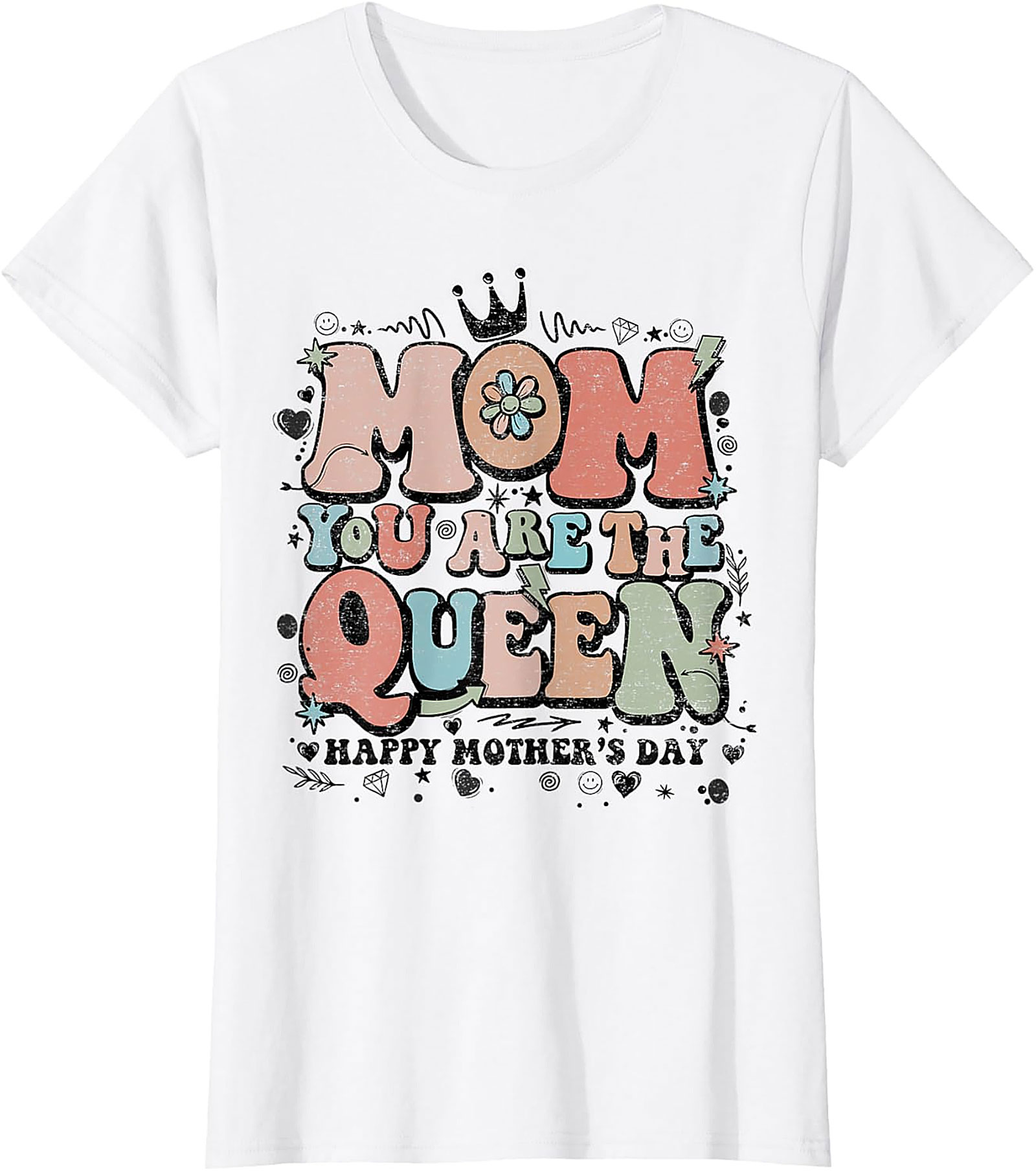 Retro Mom You Are The Queen Mother's Day T-Shirt Soft Gift