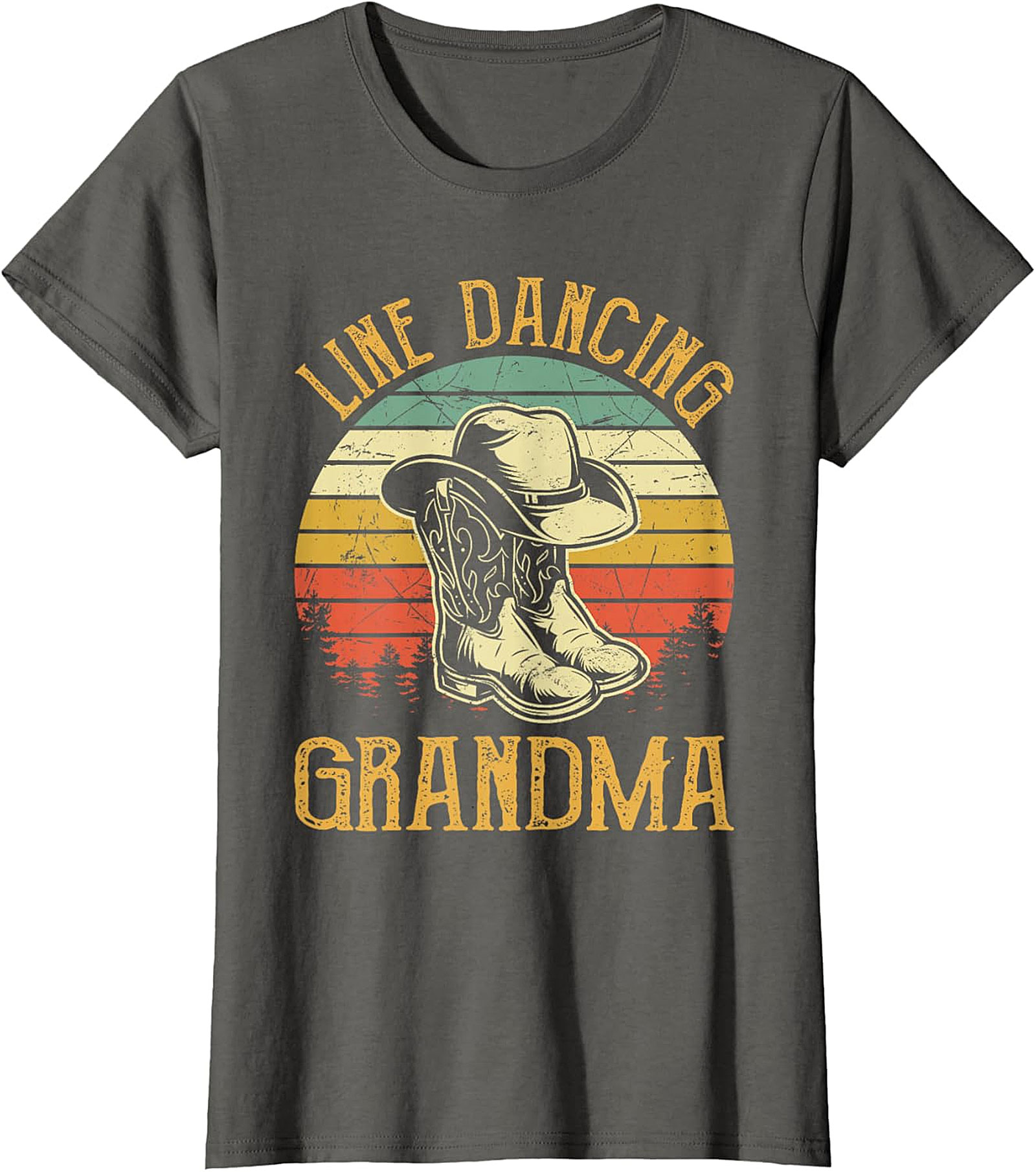 Line Dancing Grandma T-Shirt | Vintage Retro Western Tee