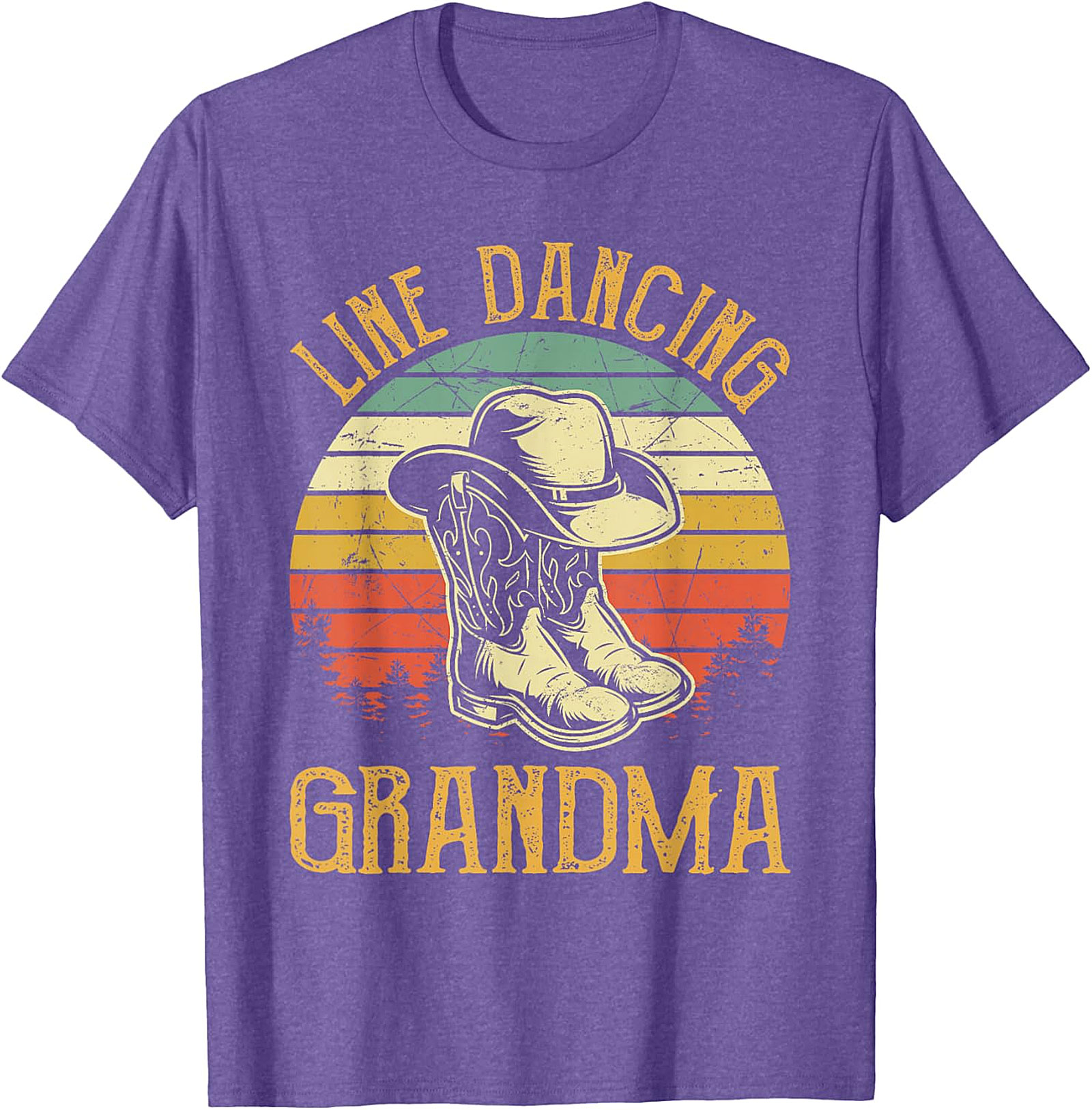 Line Dancing Grandma T-Shirt | Vintage Retro Western Tee