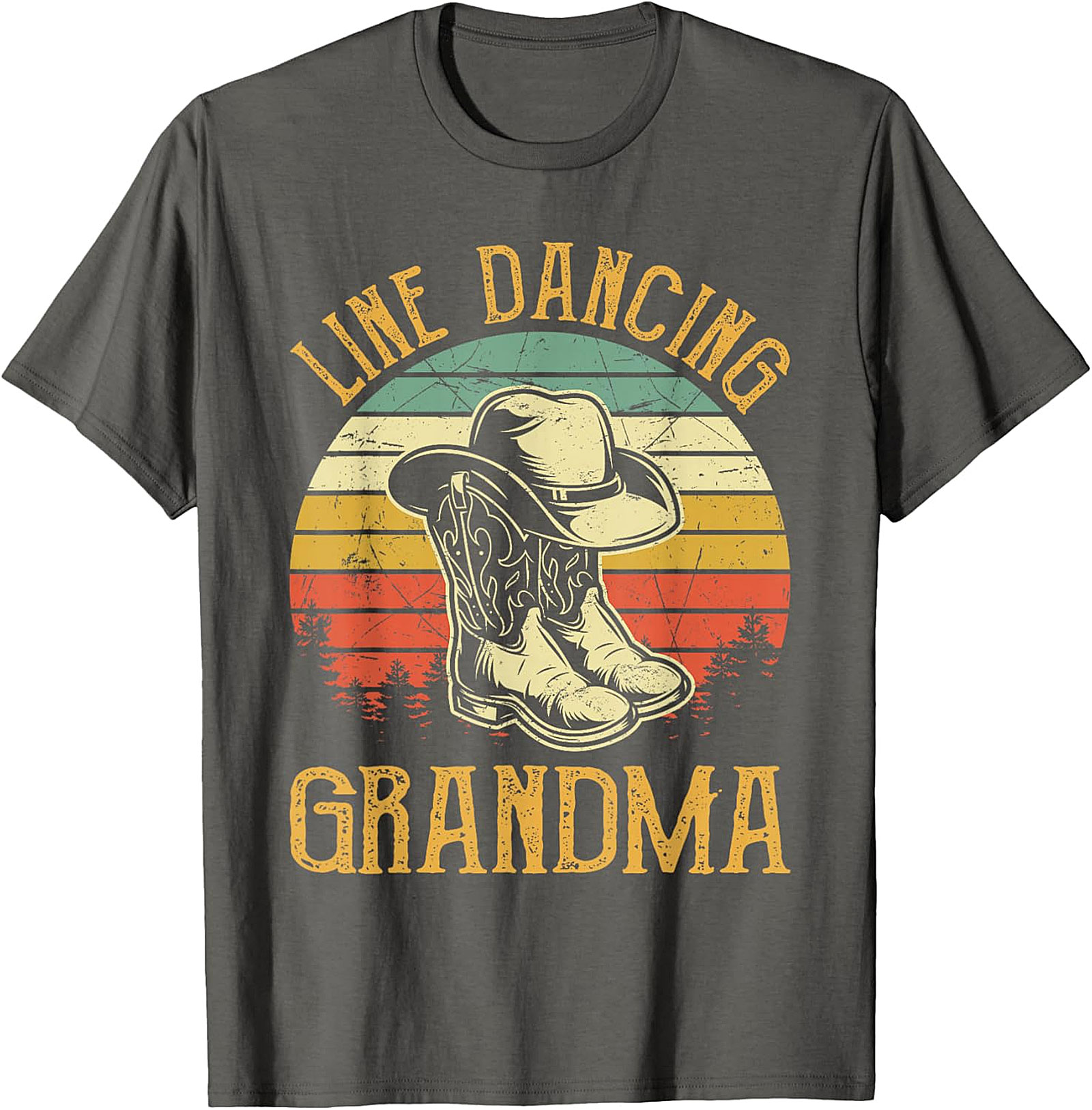 Line Dancing Grandma T-Shirt | Vintage Retro Western Tee