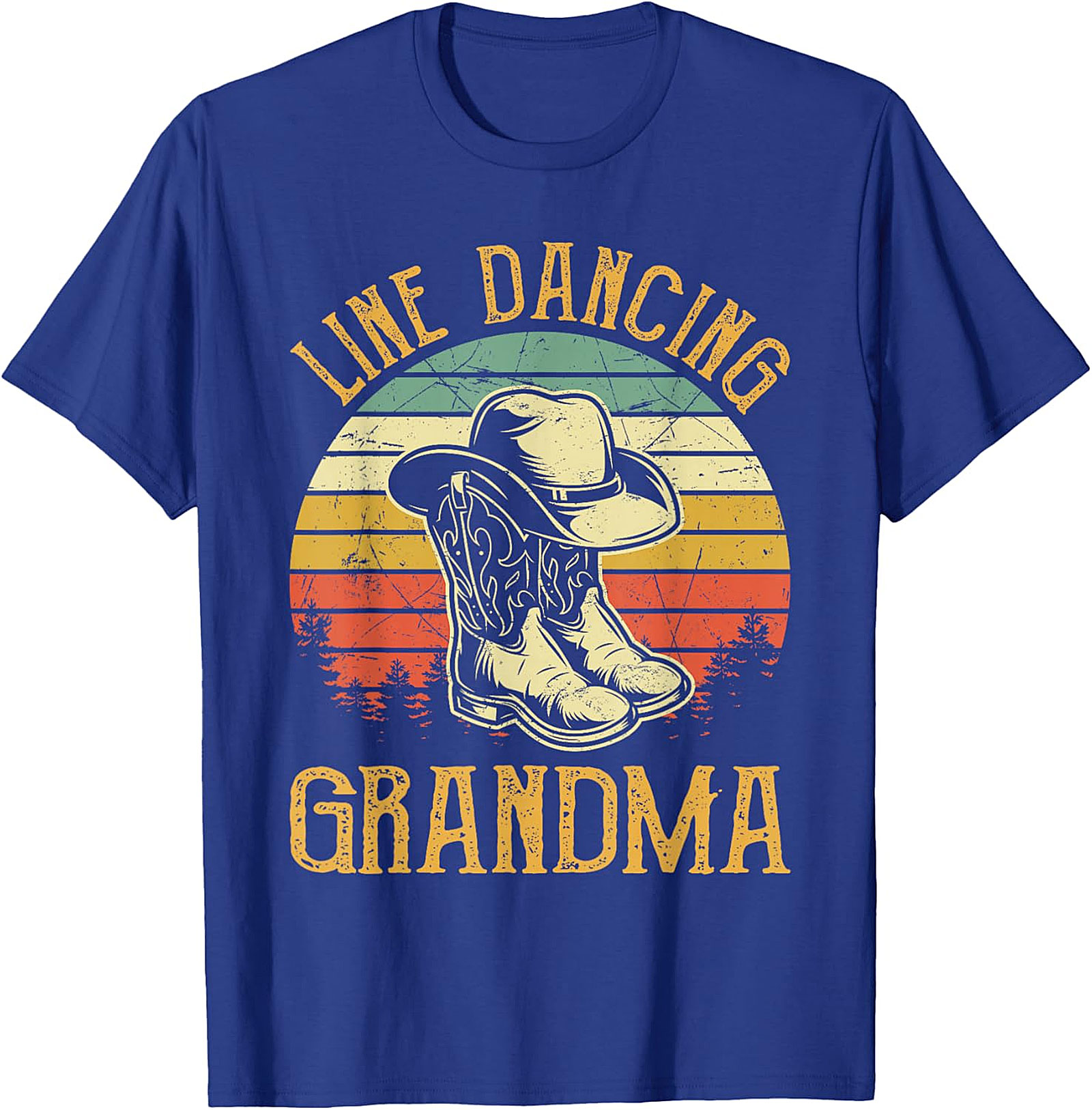 Line Dancing Grandma T-Shirt | Vintage Retro Western Tee