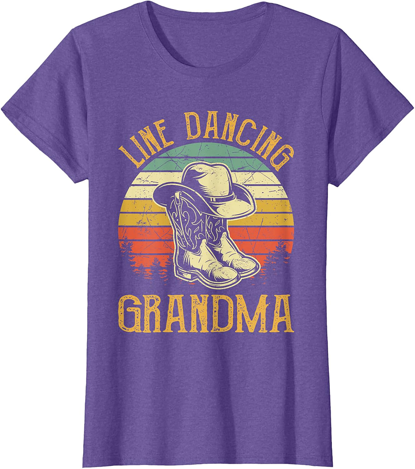 Line Dancing Grandma T-Shirt | Vintage Retro Western Tee