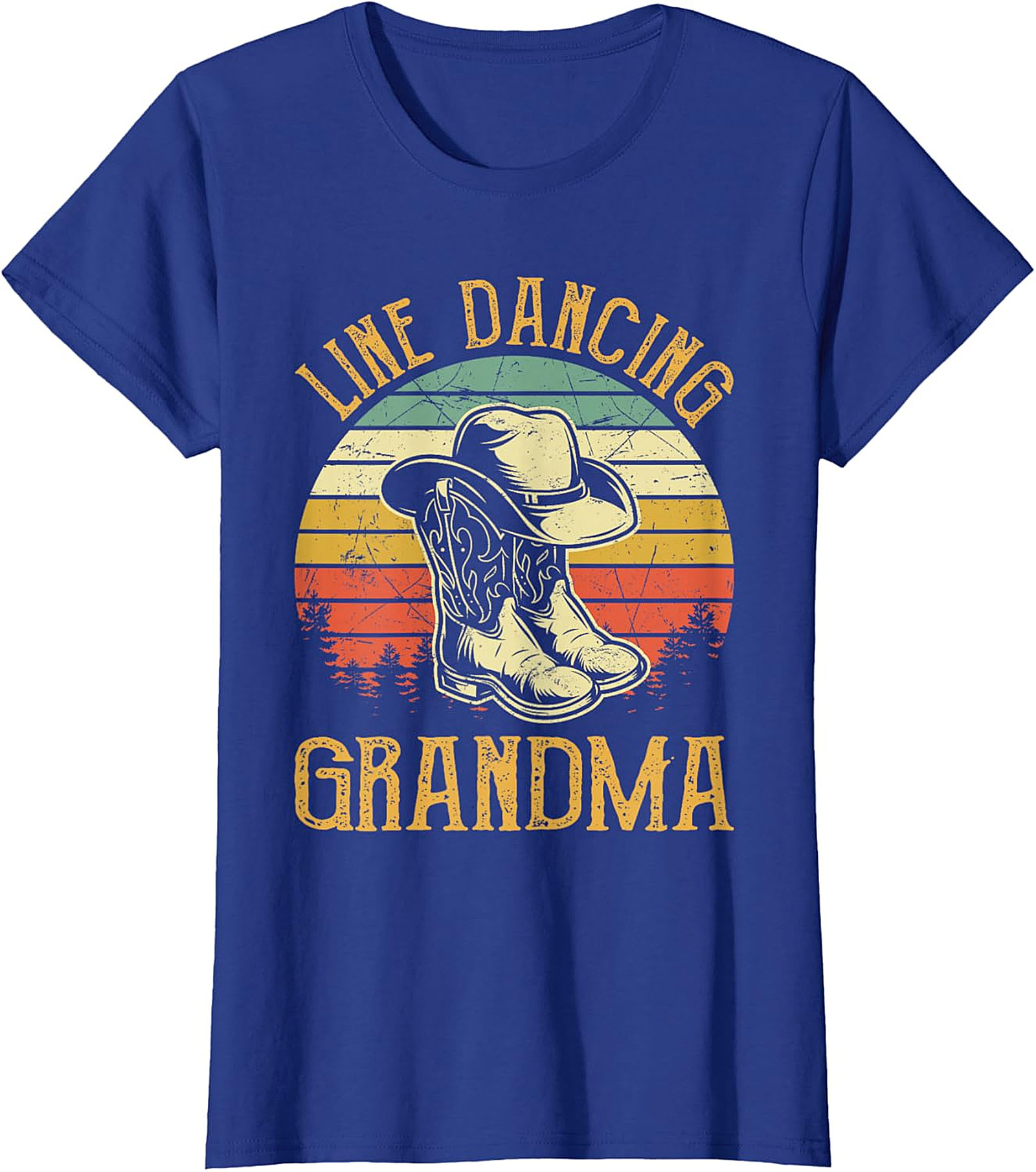 Line Dancing Grandma T-Shirt | Vintage Retro Western Tee