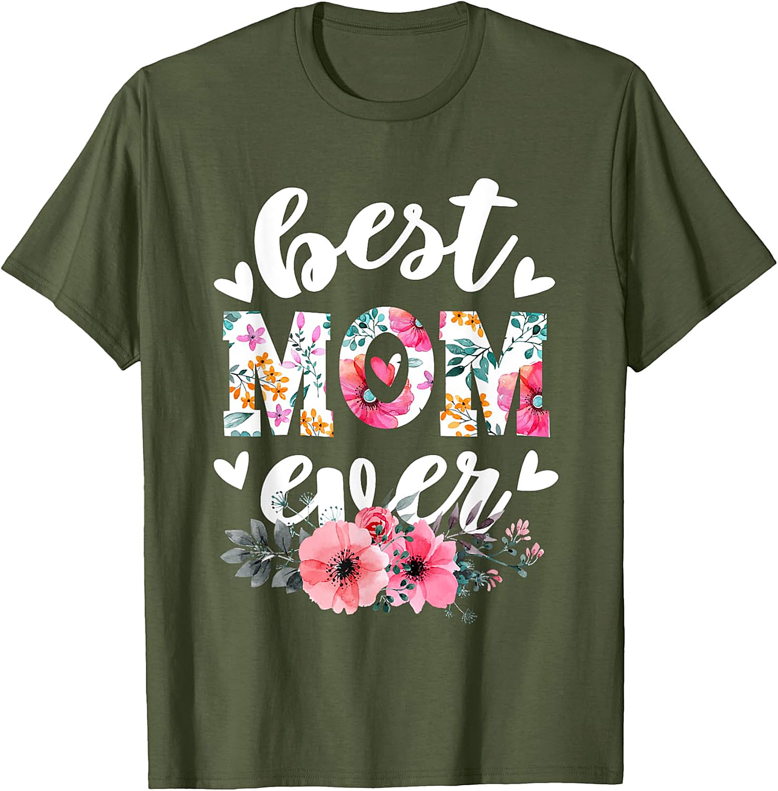 Best Mom Ever T-shirt  Floral Mother's Day Gift Tee