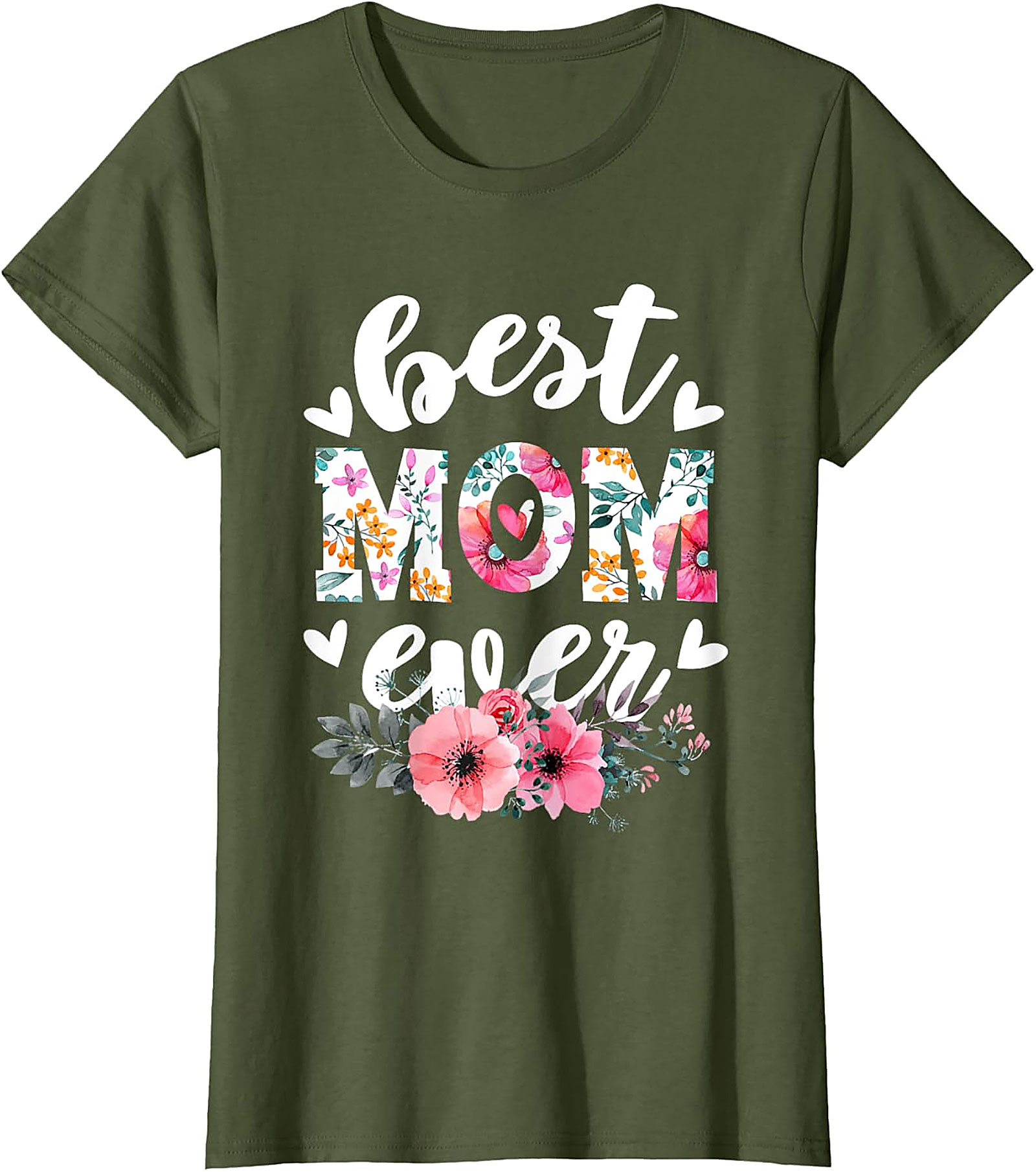 Best Mom Ever T-shirt  Floral Mother's Day Gift Tee