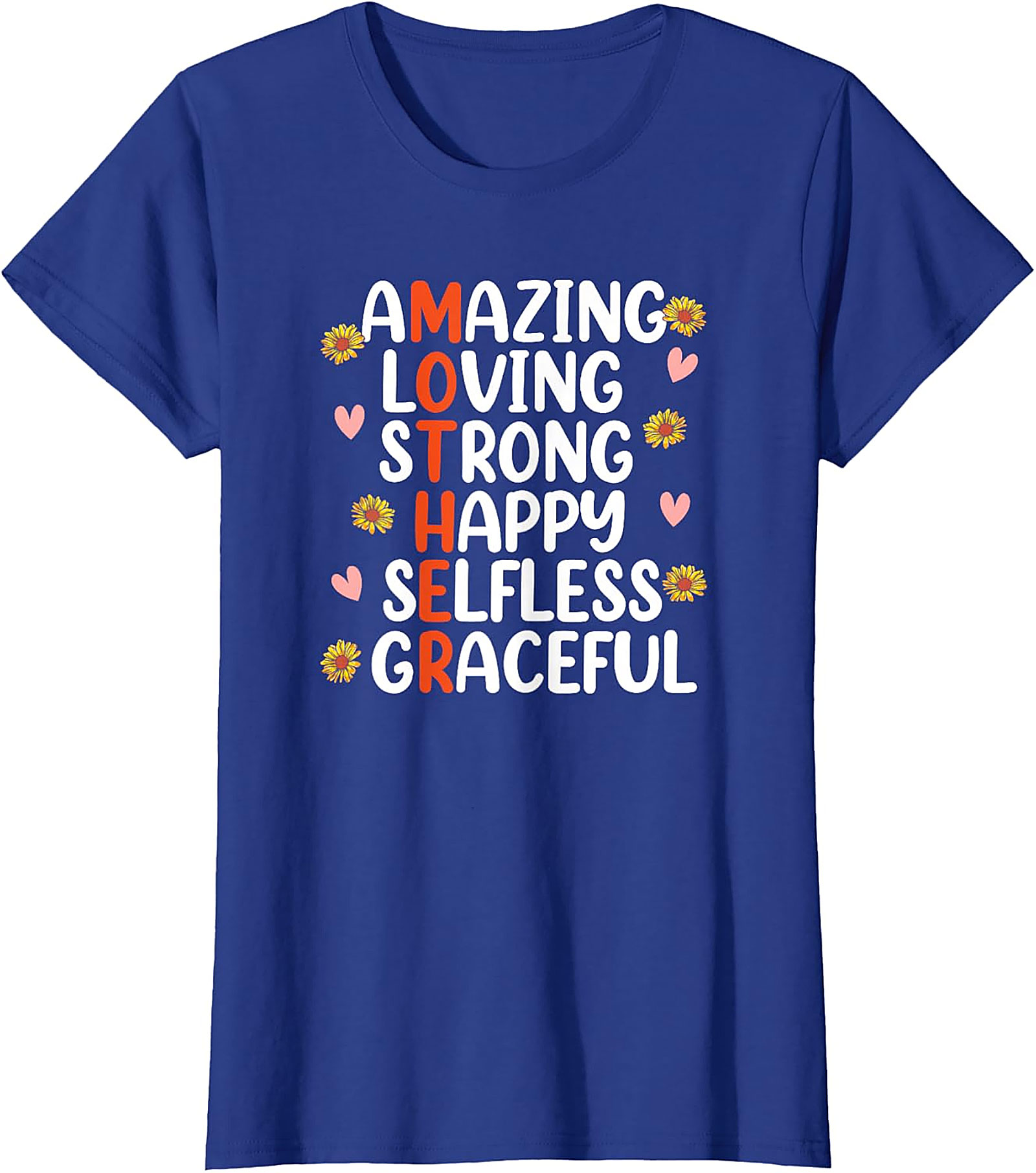 Mother Acrostic T-shirt Inspirational Sunflower Gift Tee