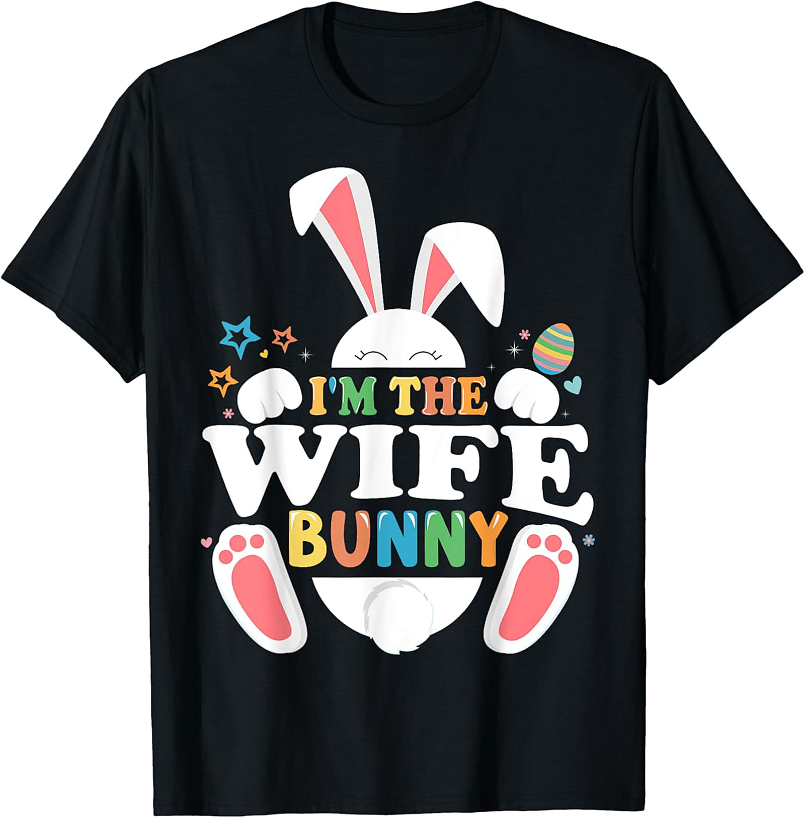 Wife Bunny Easter T-Shirt | Cute Women's Graphic Tee
